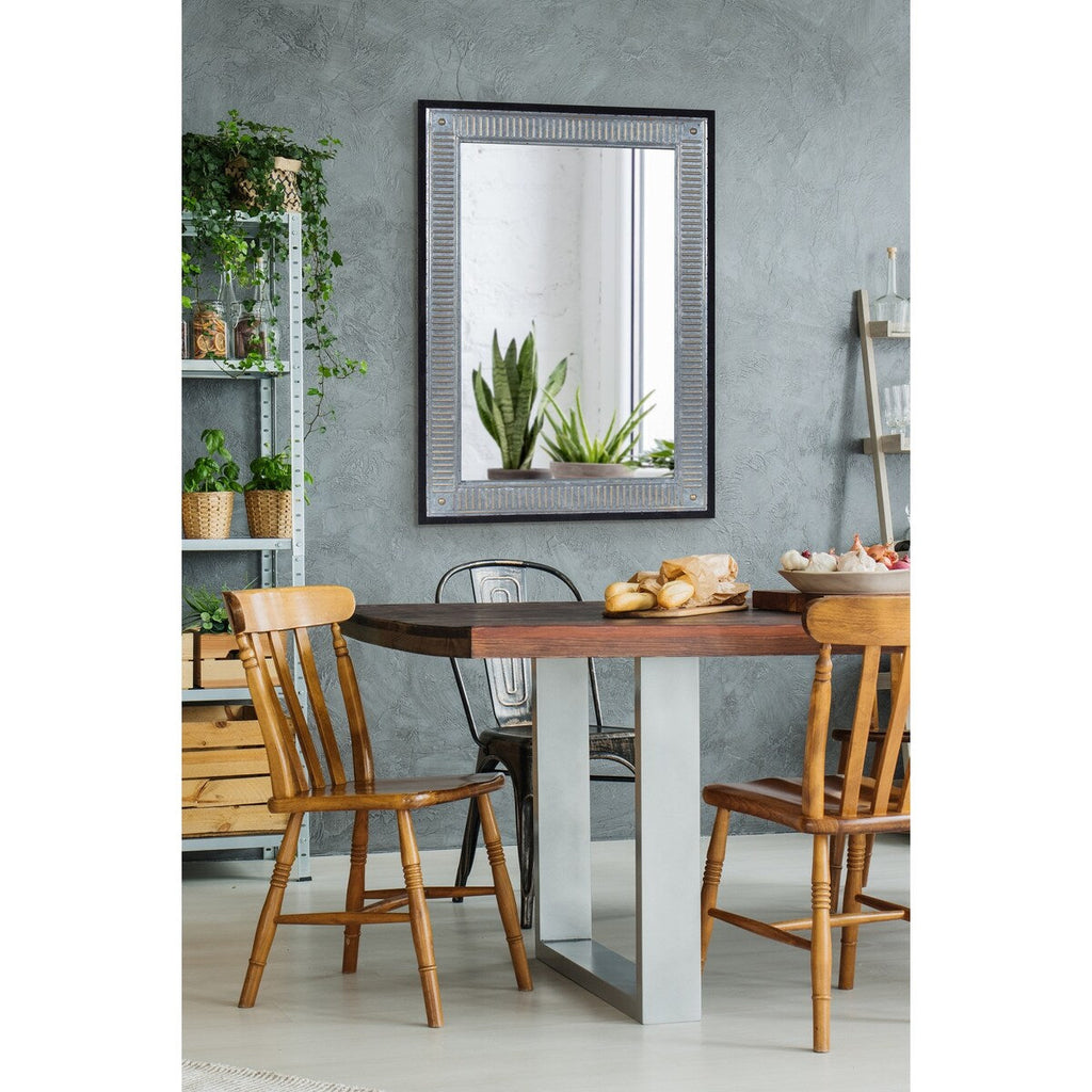 Miroir mural en bois et métal Kate et Laurel Deely