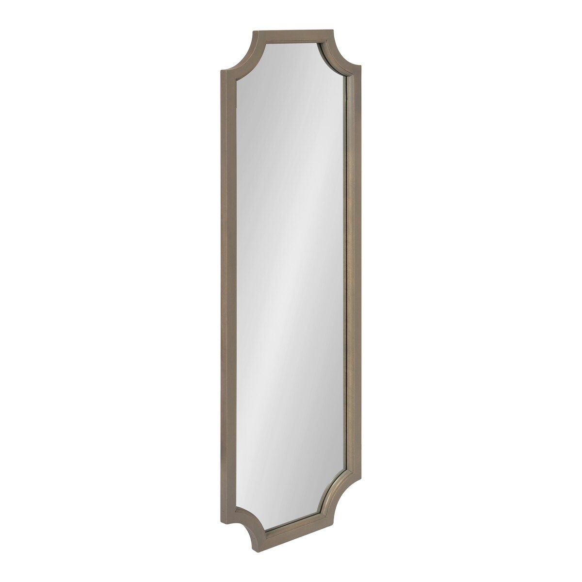 Kate and Laurel Hogan Scalloped Wood Framed Mirror