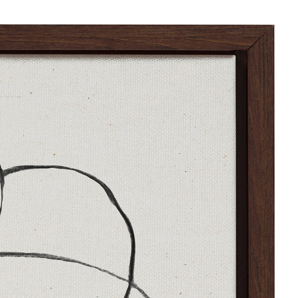 Kate and Laurel Sylvie Modern Circles Framed Canvas Set by Teju Reval