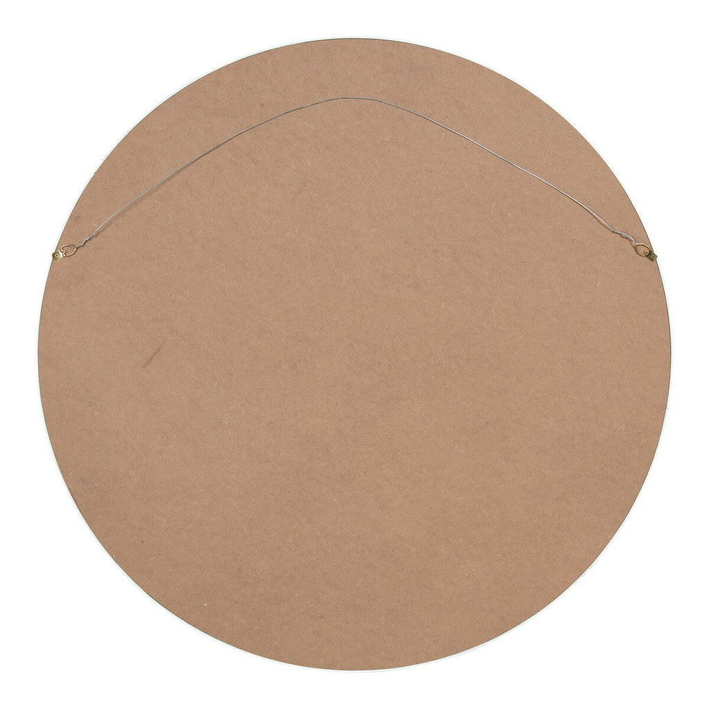 Kate and Laurel Travis Round Wood Accent Wall Mirror