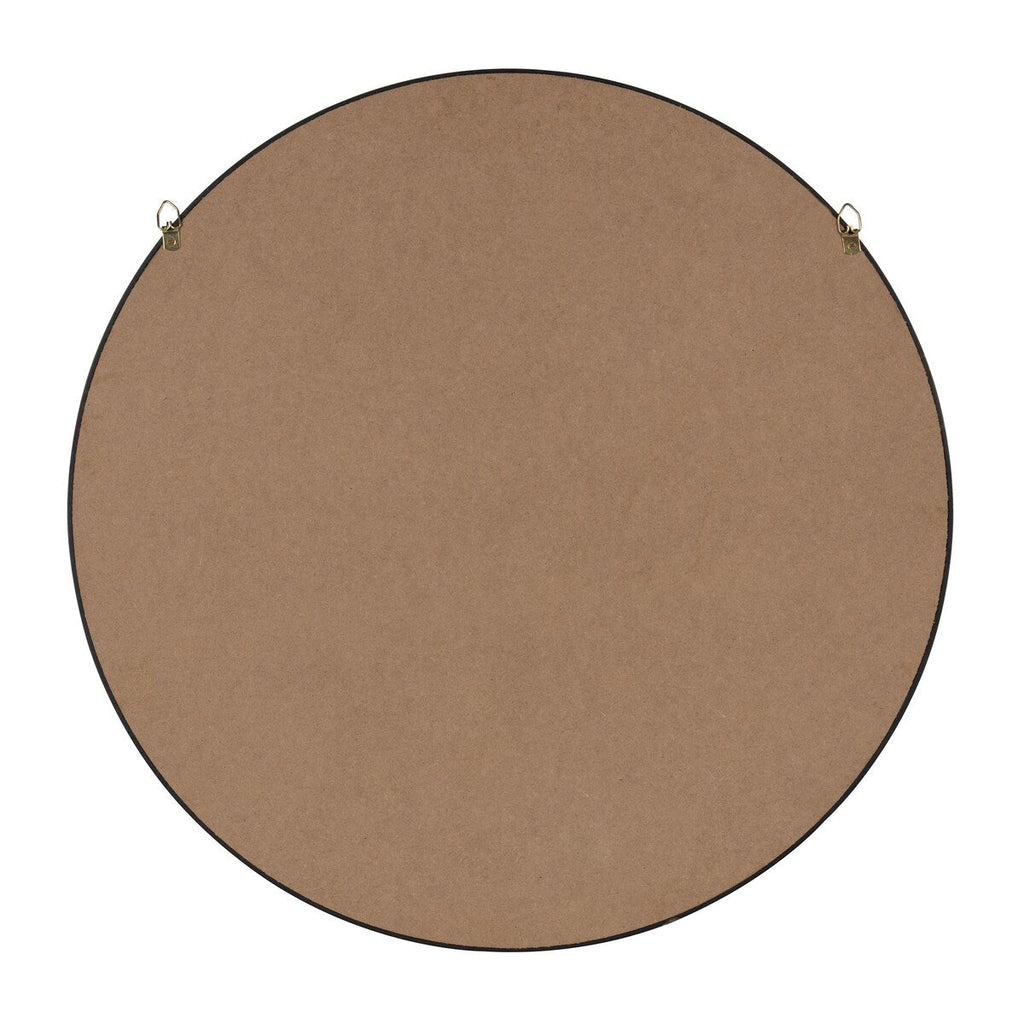 Kate and Laurel Travis Round Wood Accent Wall Mirror