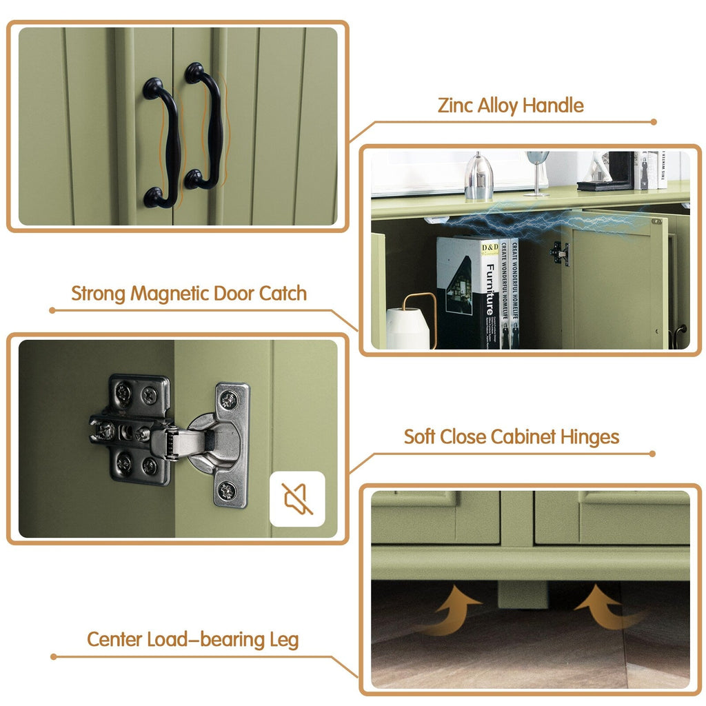 Buffet de cuisine, meuble de bar à café, meuble de rangement d'appoint