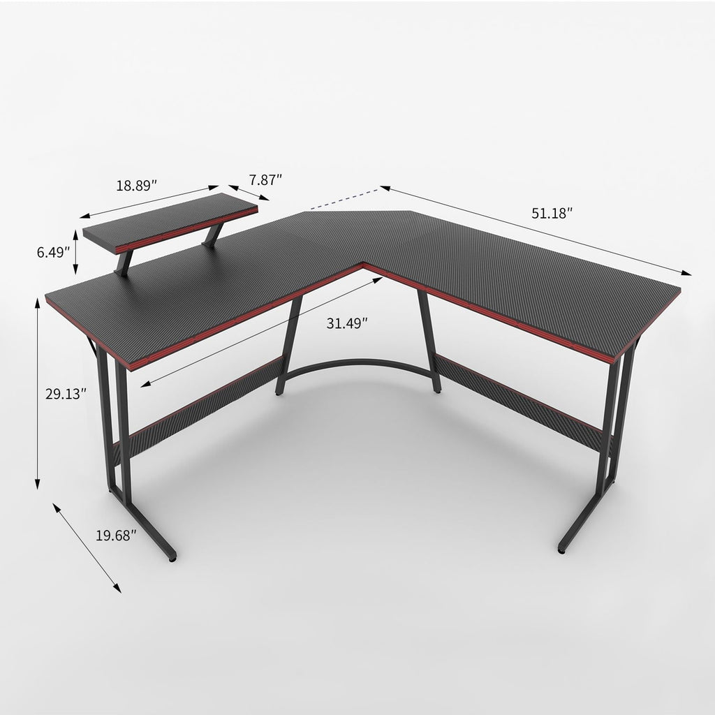Homall L-Shaped Gaming Desk Computer Corner Desk Office Writing Desk