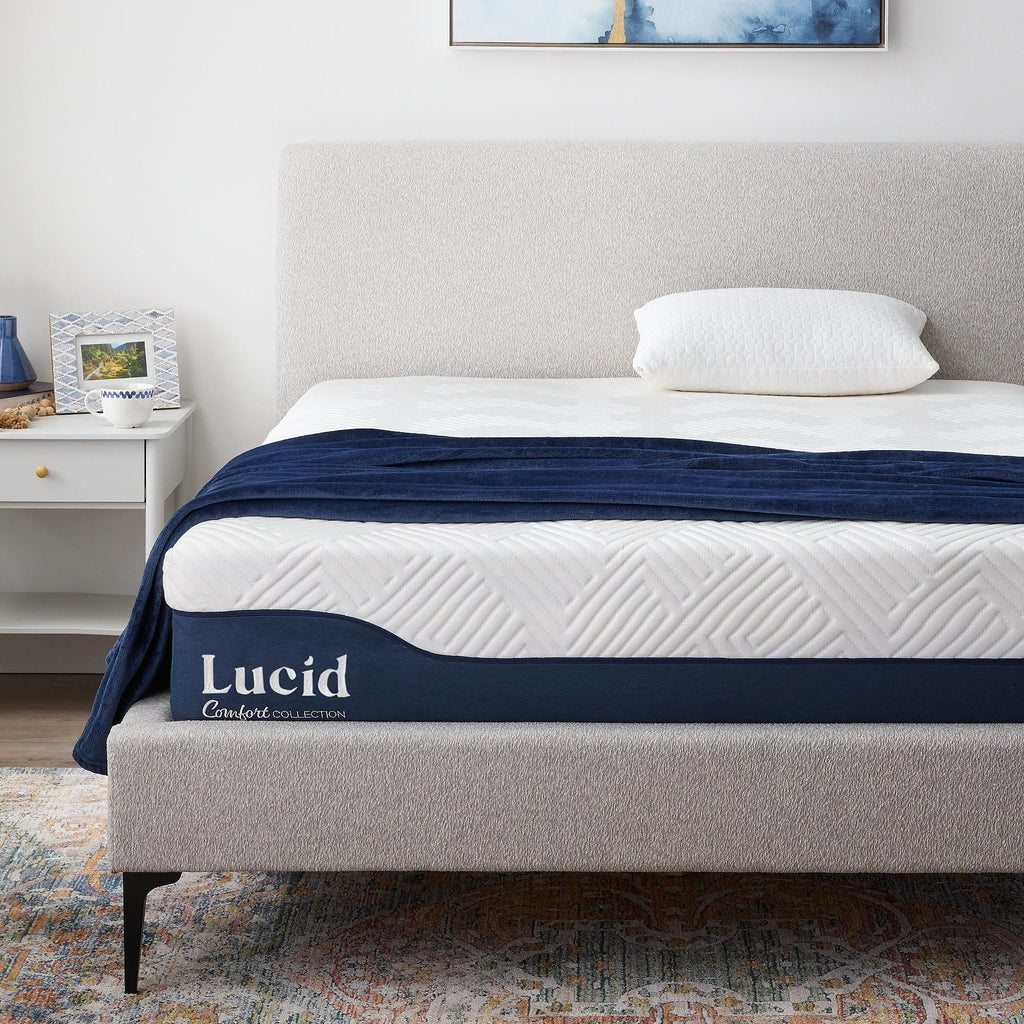 Matelas hybride Lucid 12 pouces en gel et aloe vera