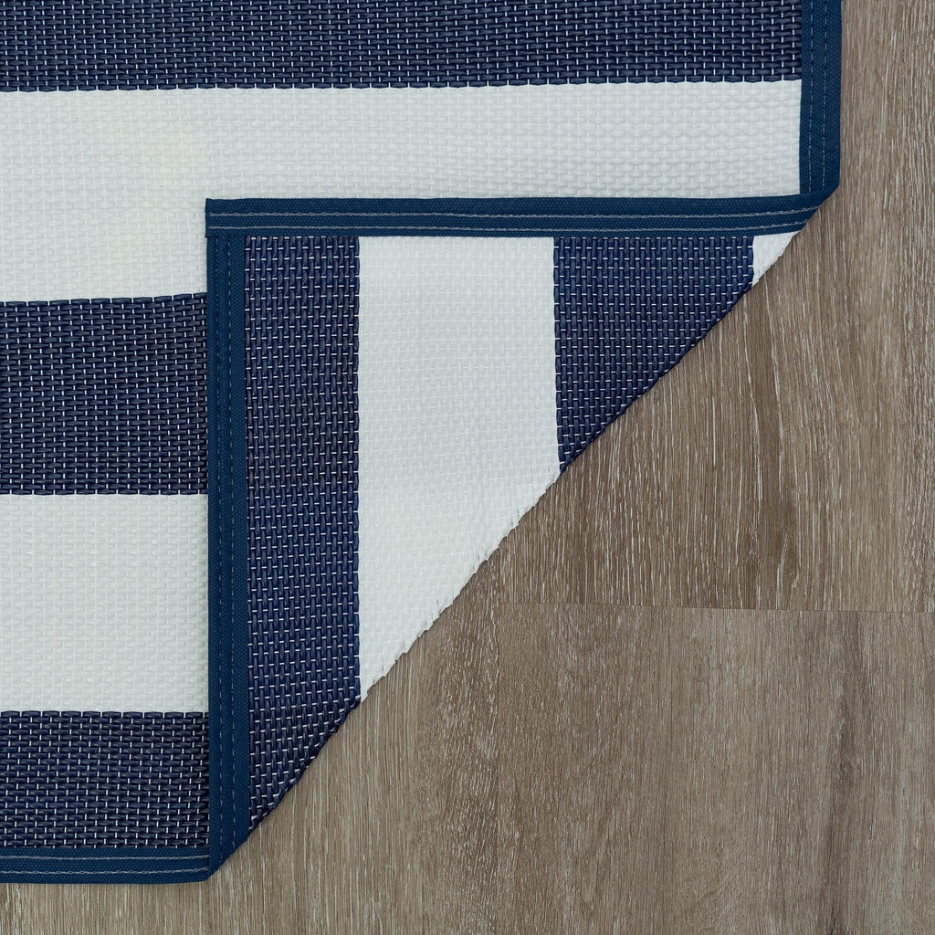 Tapis d'intérieur/extérieur à rayures de plage Lalune