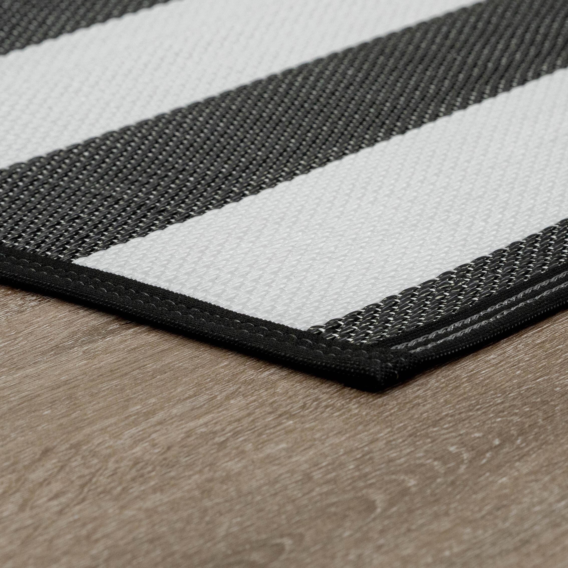 Tapis d'intérieur/extérieur à rayures de plage Lalune