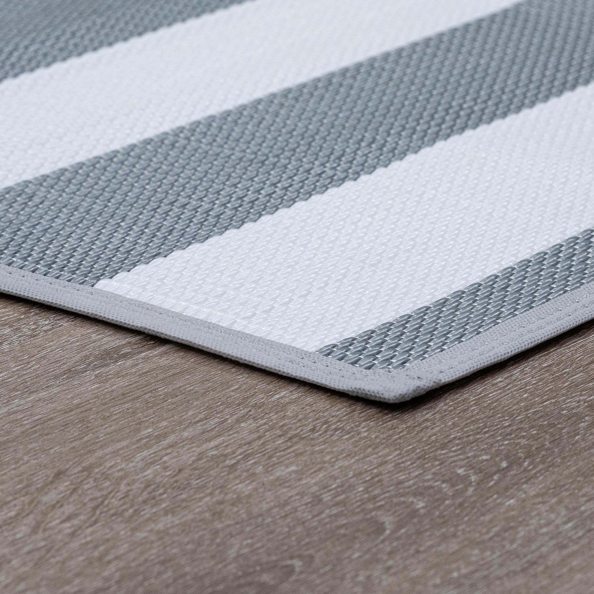 Tapis d'intérieur/extérieur à rayures de plage Lalune