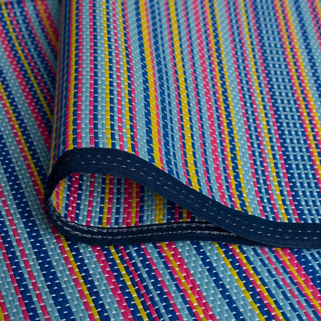 Tapis d'intérieur/extérieur à rayures de plage Lalune