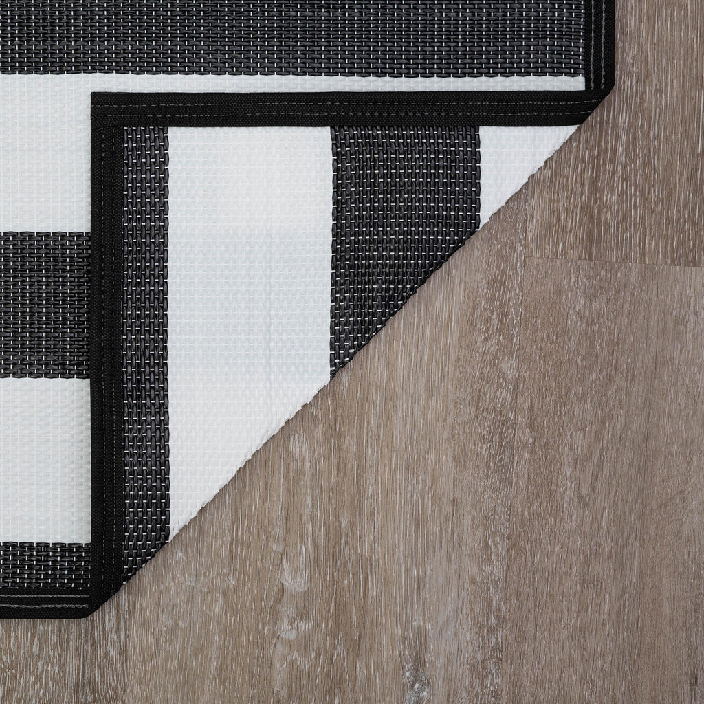 Tapis d'intérieur/extérieur à rayures de plage Lalune