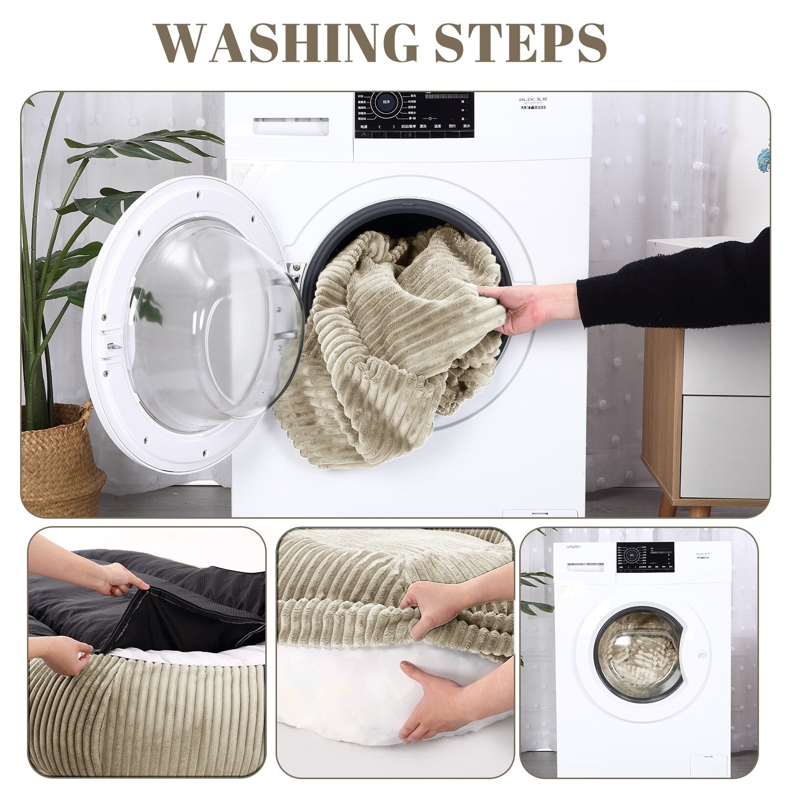 Lit géant pour chien (71 x 48 x 14 cm), grand lit lavable pour chiens adultes, idéal pour la sieste.