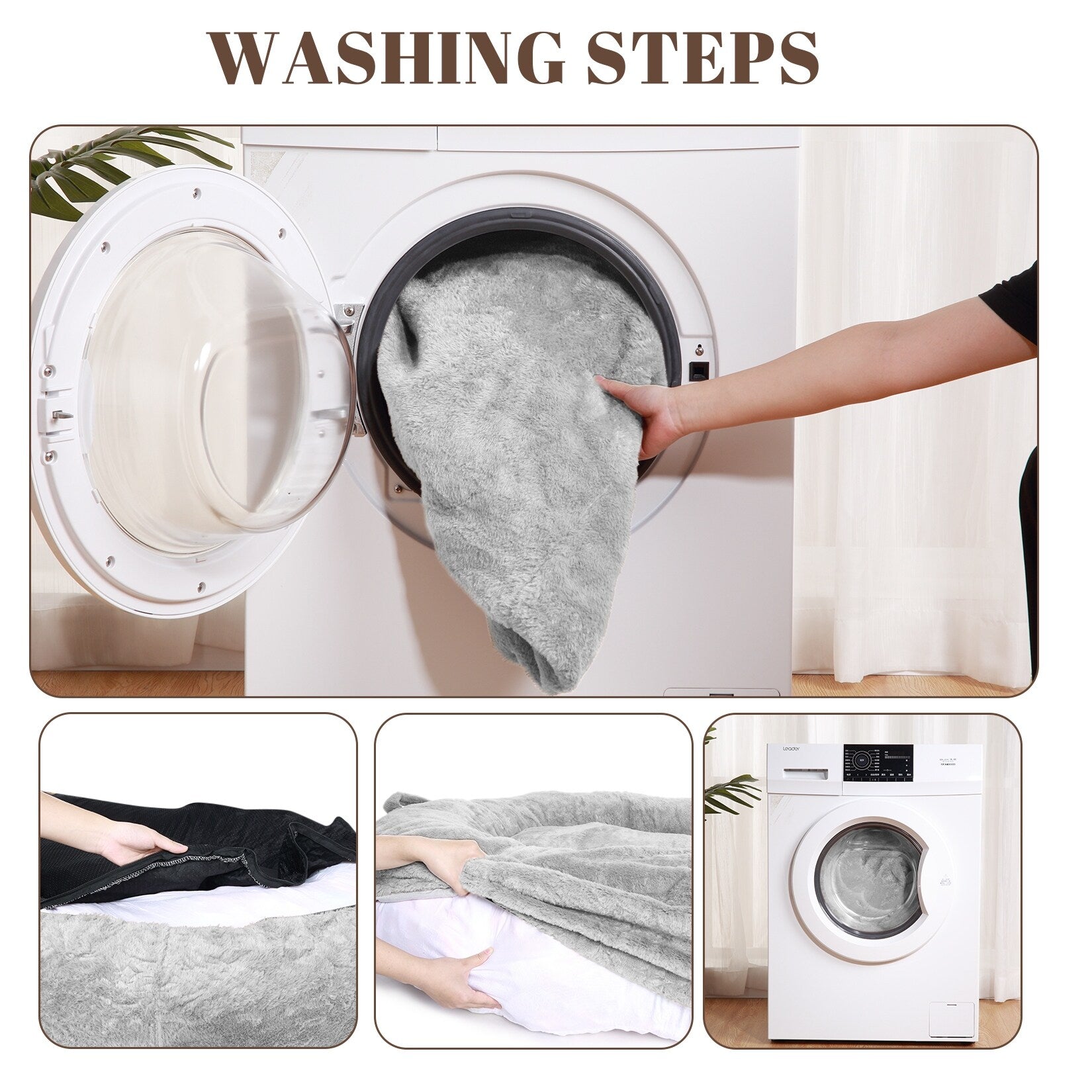 Lit géant pour chien (71 x 48 x 14 cm), grand lit lavable pour chiens adultes, idéal pour la sieste.