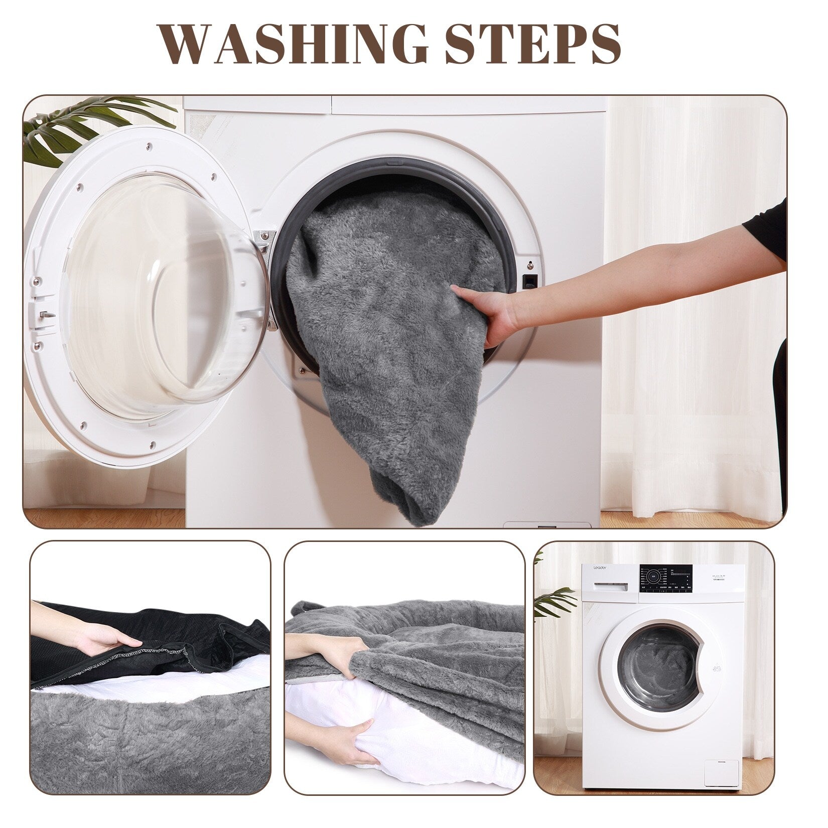 Lit géant pour chien (71 x 48 x 14 cm), grand lit lavable pour chiens adultes, idéal pour la sieste.