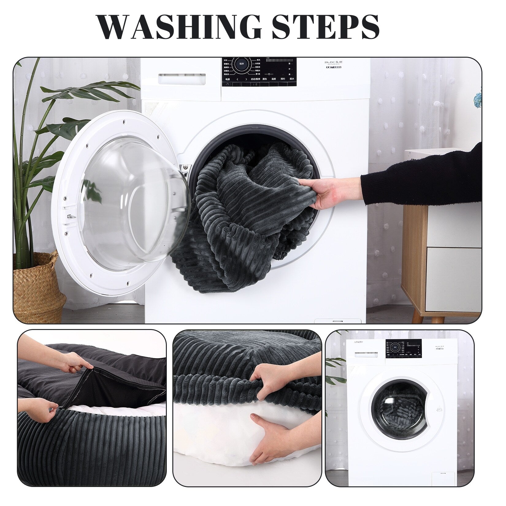 Lit géant pour chien (71 x 48 x 14 cm), grand lit lavable pour chiens adultes, idéal pour la sieste.