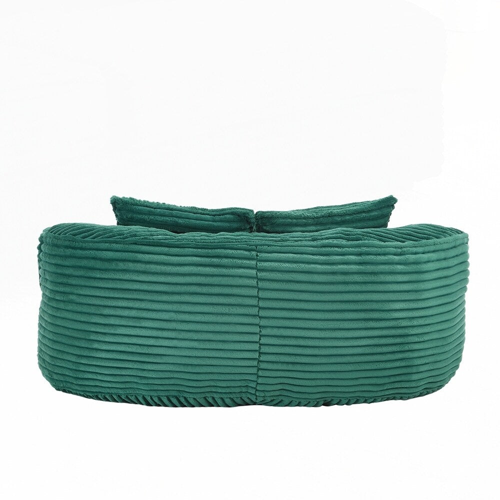 Lazy Sofa Durable Comfort Lounger High Back Bean Bag Chair Couch for Adults and Kids - 2 Seat