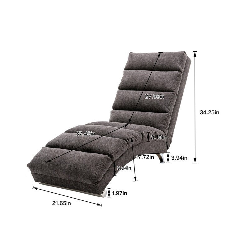 Linen Massage recliner Interior with remote control, ergonomic electric massage recliner, 5 modes