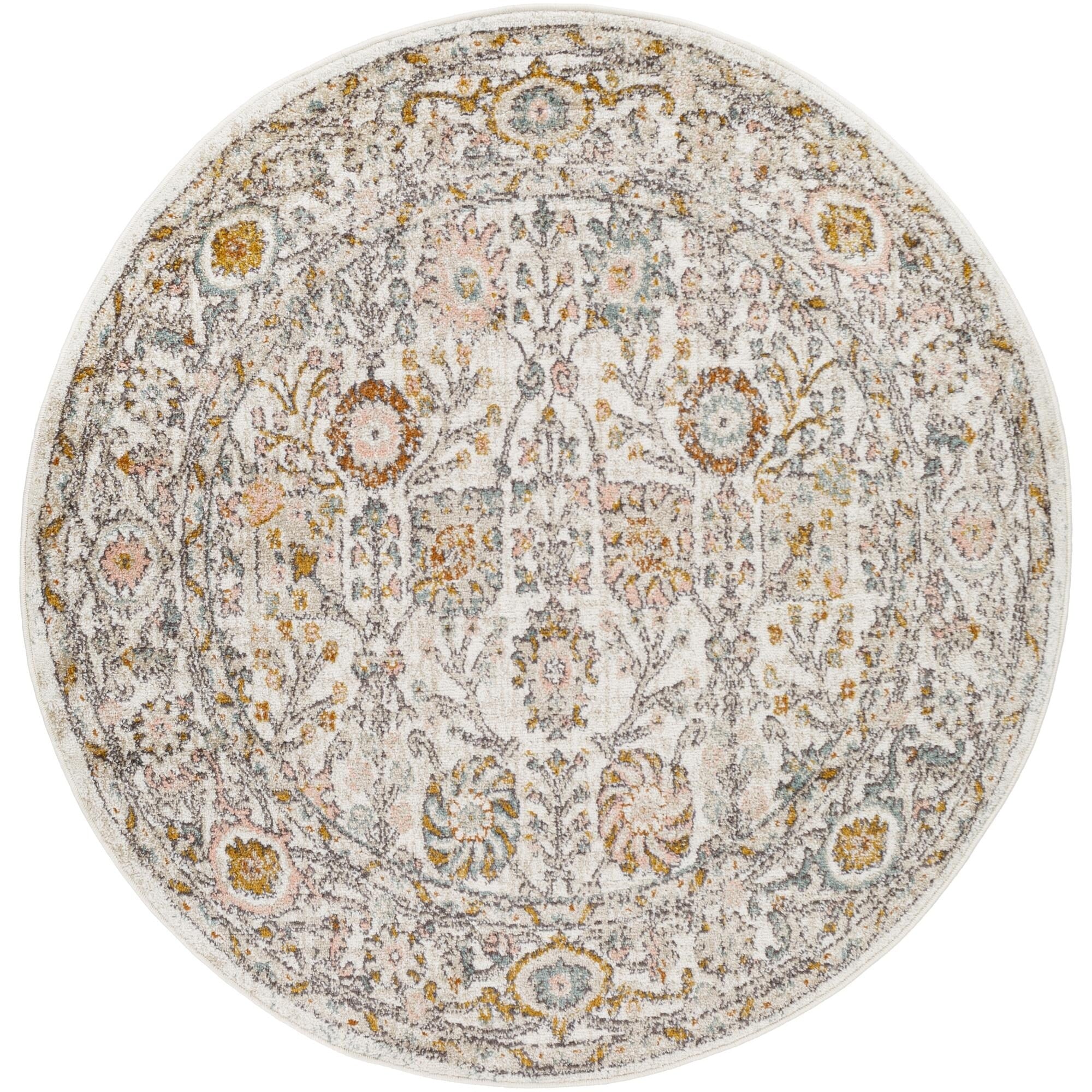 Tapis Livabliss Ankara revisité, motif floral et botanique traditionnel