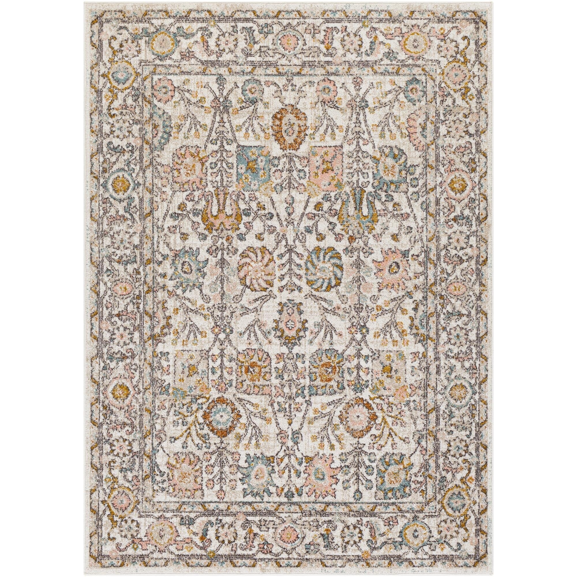 Tapis Livabliss Ankara revisité, motif floral et botanique traditionnel