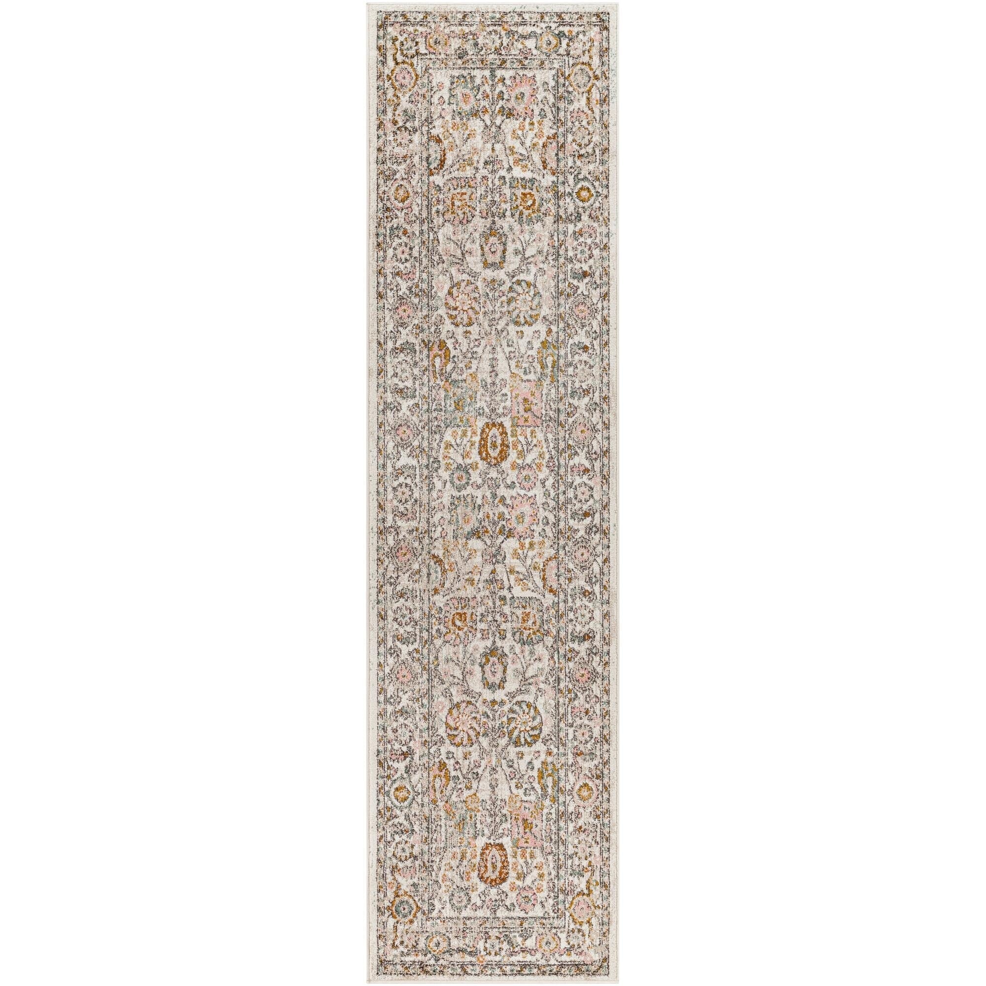 Tapis Livabliss Ankara revisité, motif floral et botanique traditionnel