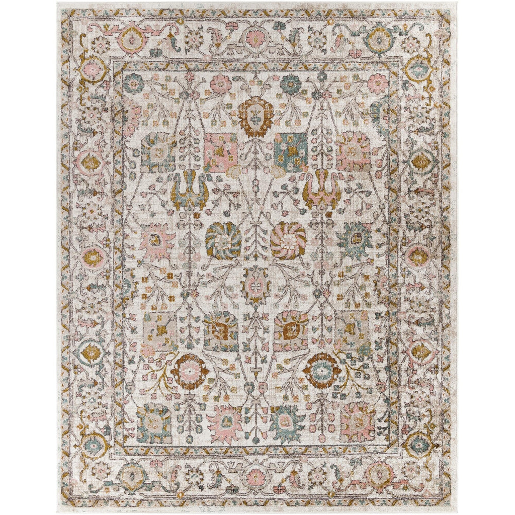 Tapis Livabliss Ankara revisité, motif floral et botanique traditionnel