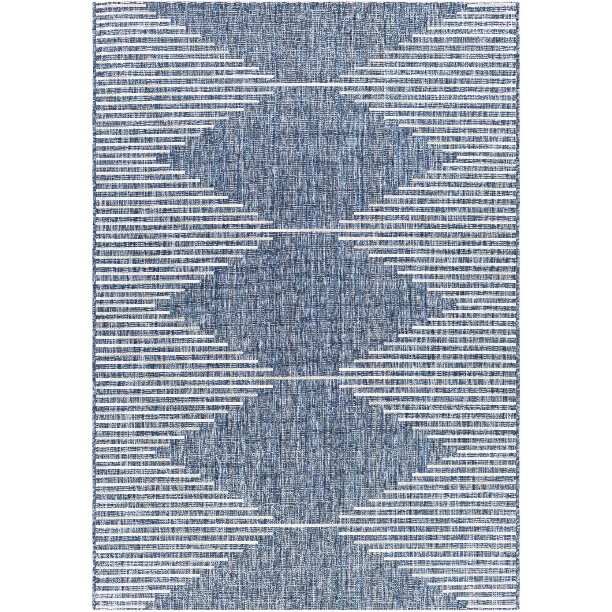 Livabliss Eagean Bohemian Diamond Outdoor Area Rug