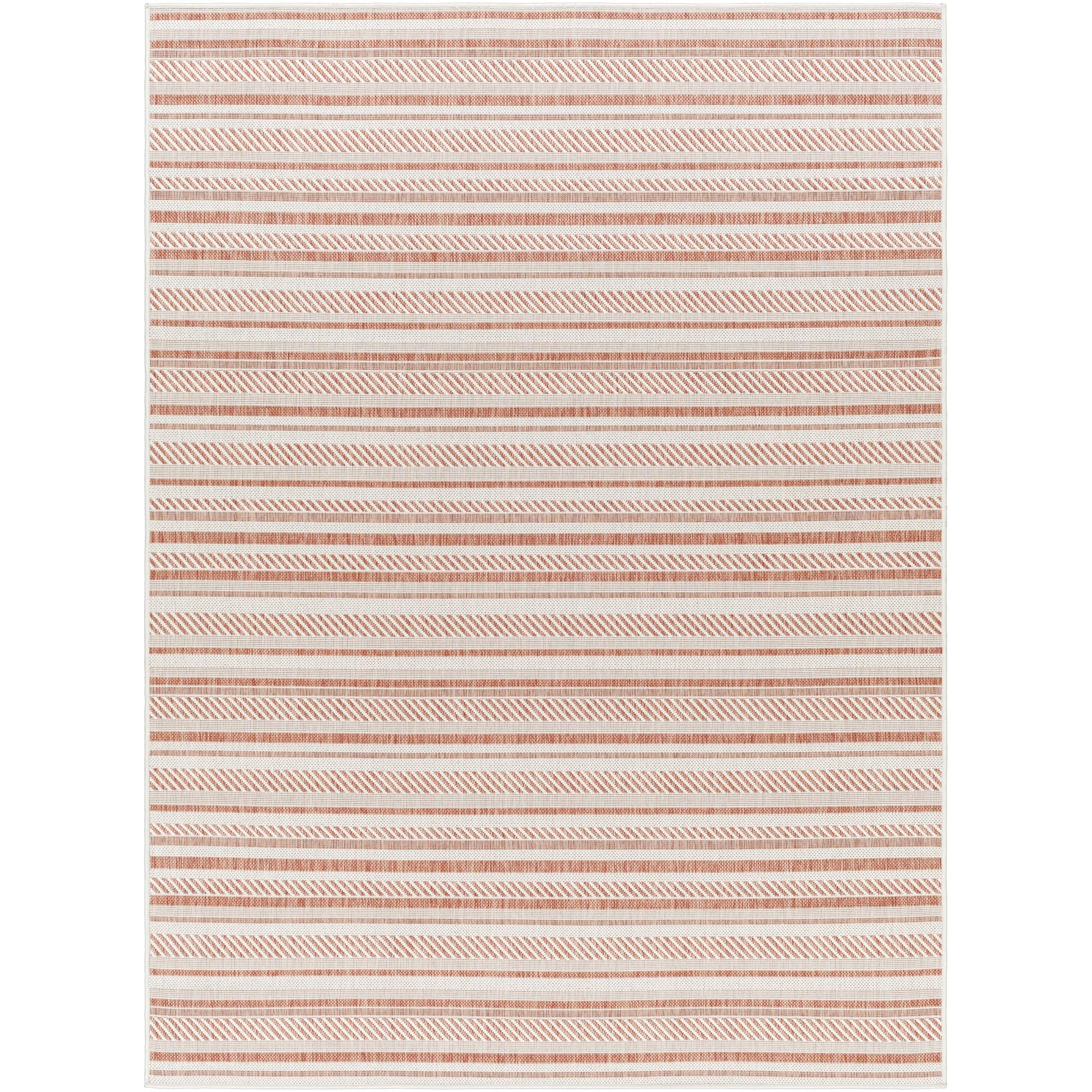 Livabliss Eagean Bohemian Stripe Outdoor Area Rug