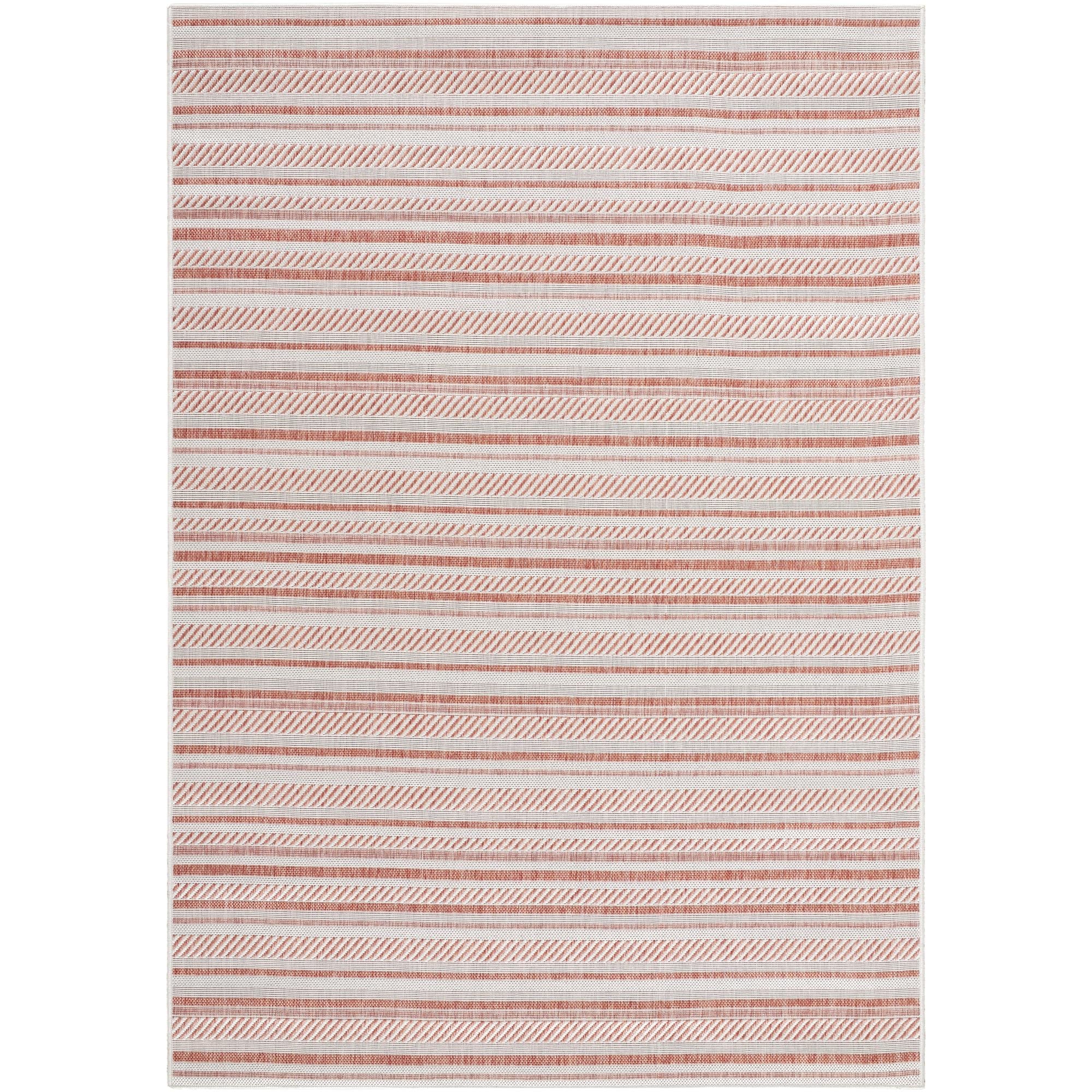 Livabliss Eagean Bohemian Stripe Outdoor Area Rug