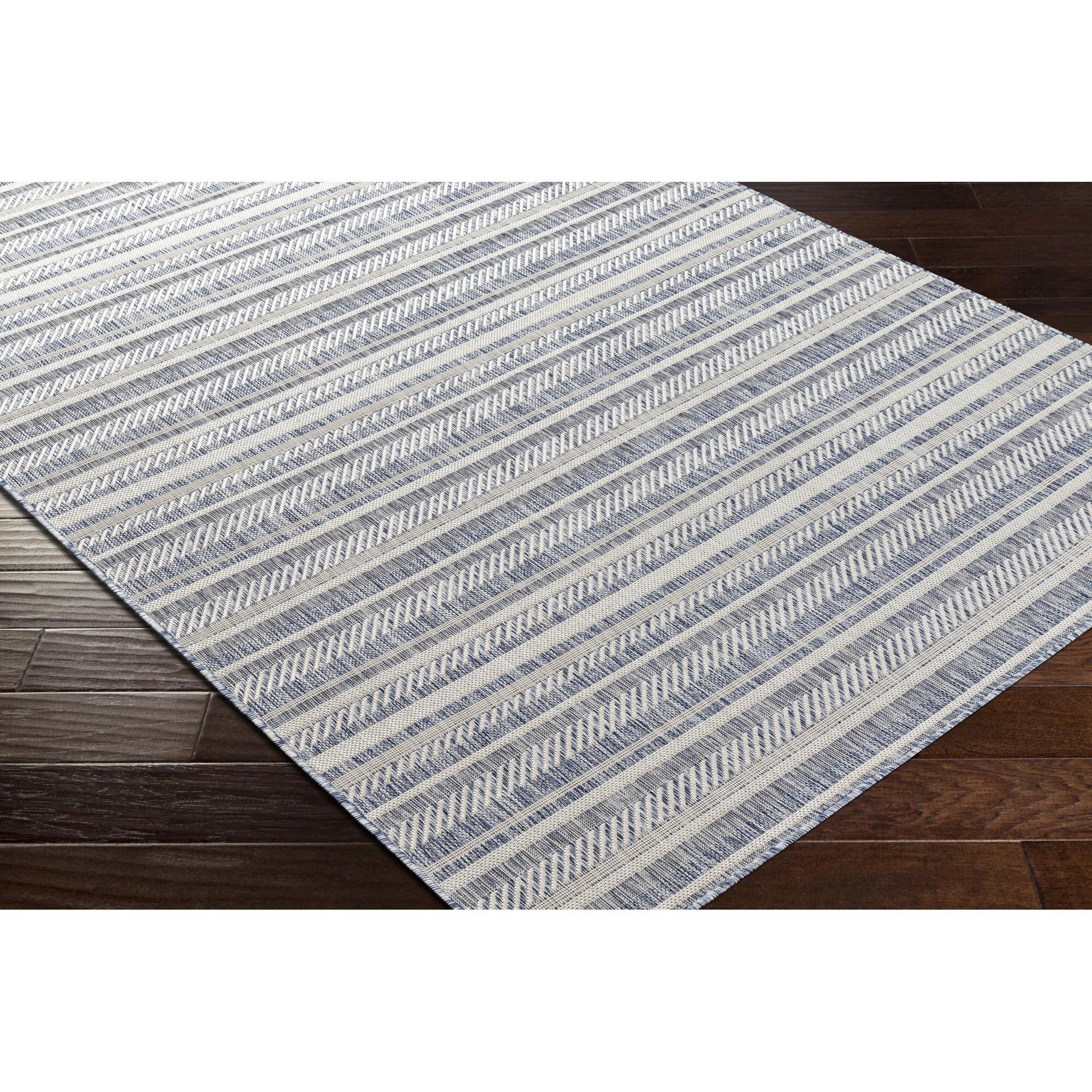 Livabliss Eagean Bohemian Stripe Outdoor Area Rug