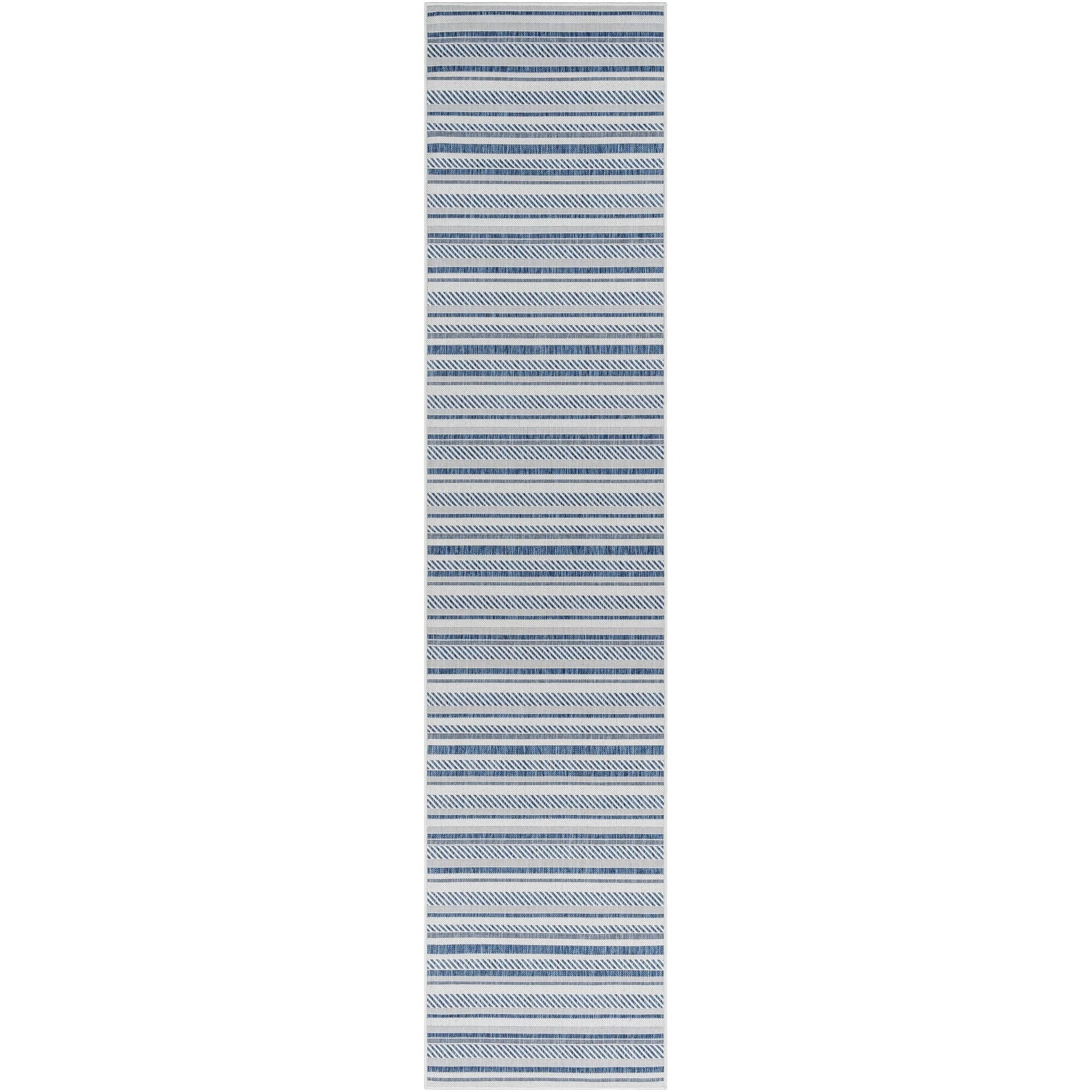 Livabliss Eagean Bohemian Stripe Outdoor Area Rug