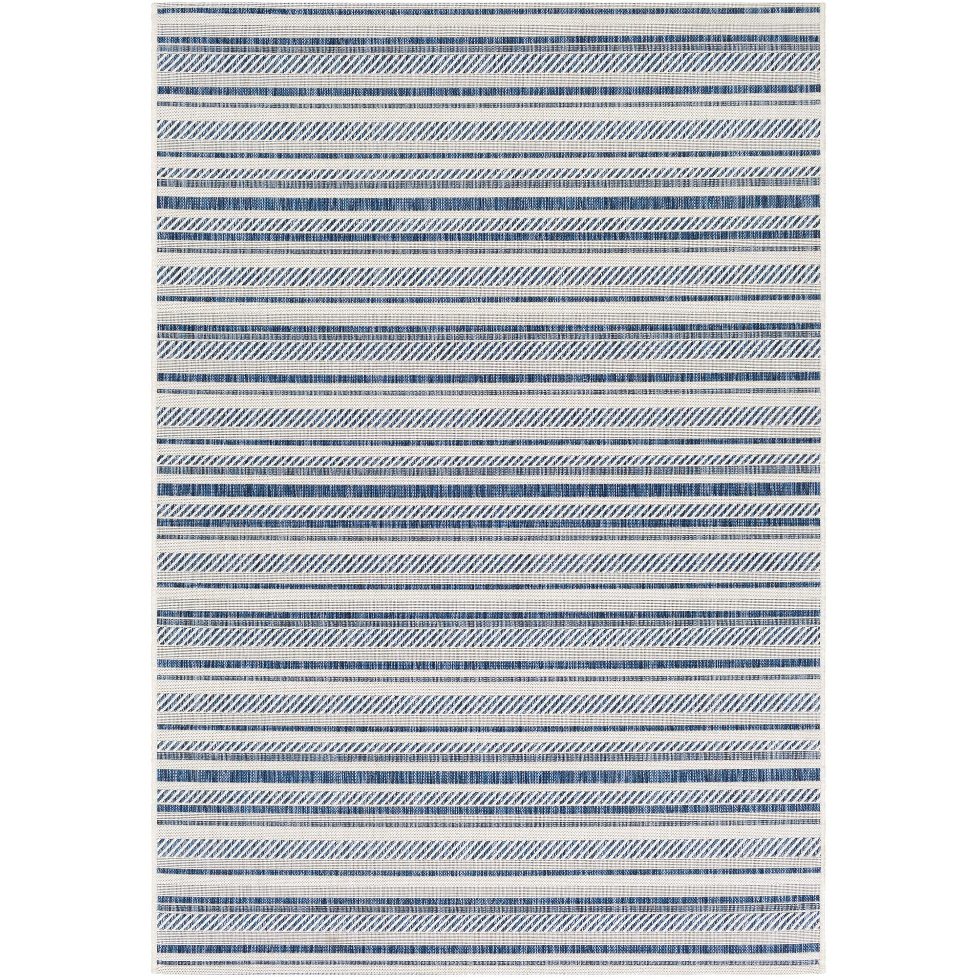 Livabliss Eagean Bohemian Stripe Outdoor Area Rug