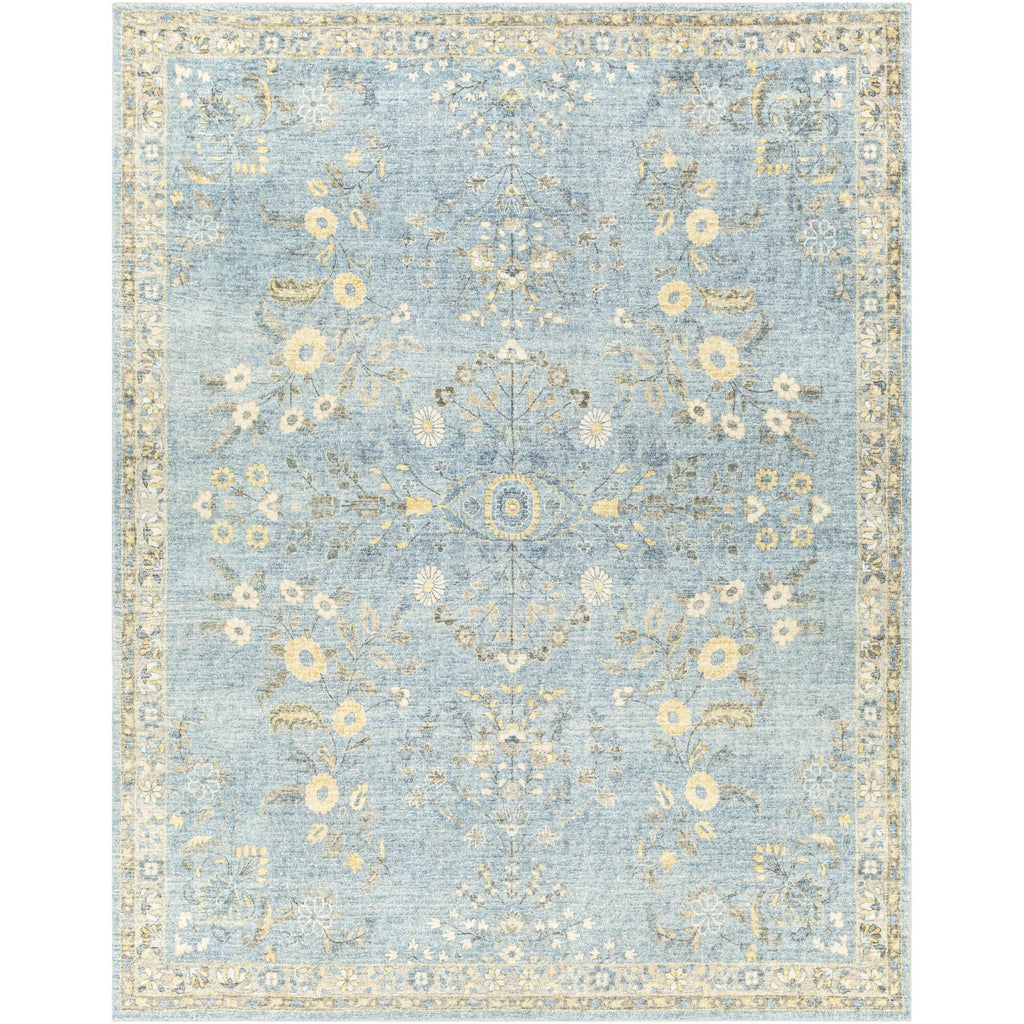 Tapis Livabliss Erin revisité, style traditionnel floral et botanique
