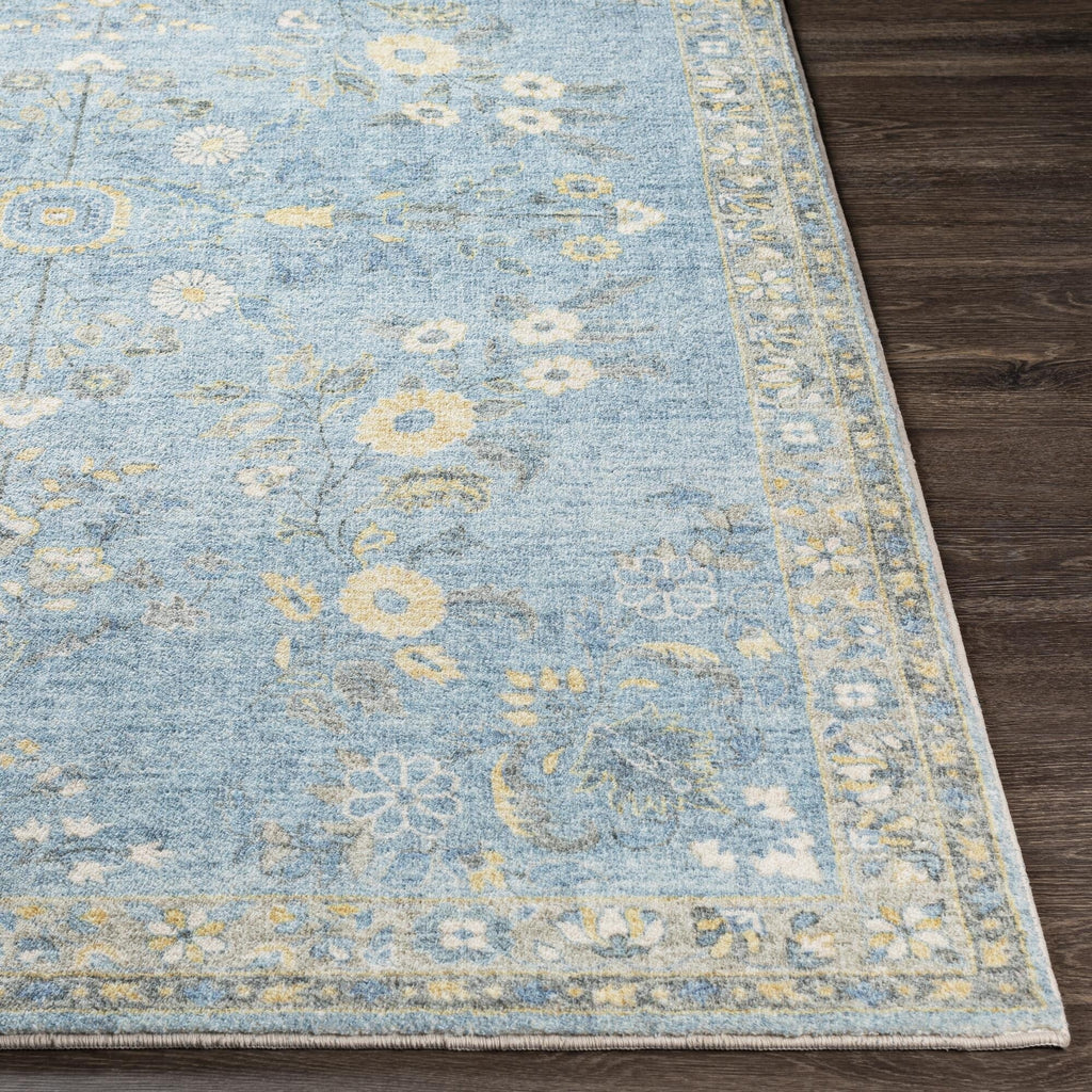 Tapis Livabliss Erin revisité, style traditionnel floral et botanique