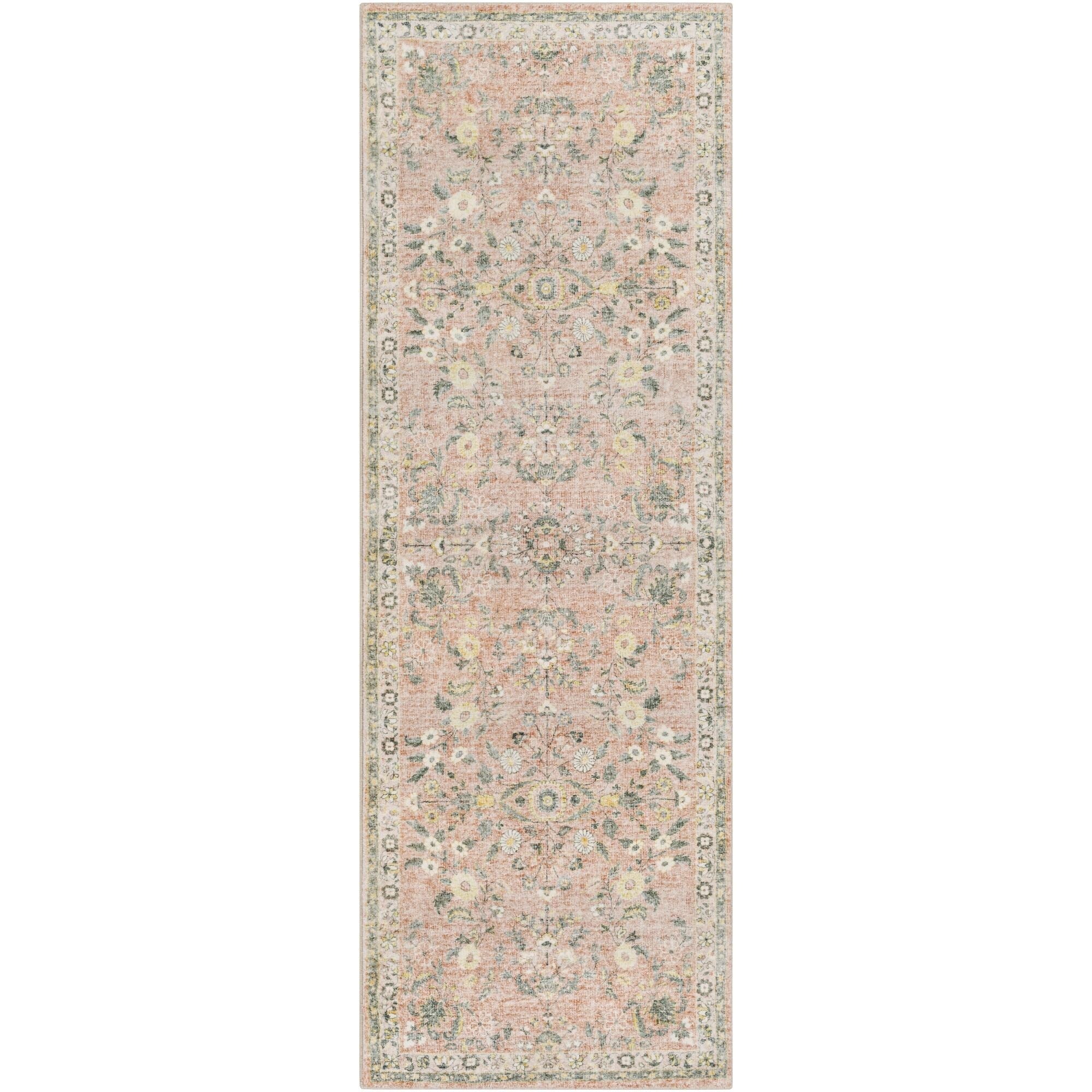 Tapis Livabliss Erin revisité, style traditionnel floral et botanique