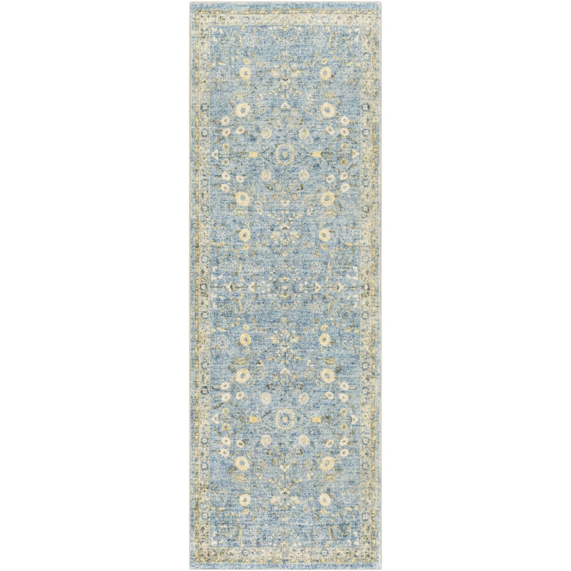 Tapis Livabliss Erin revisité, style traditionnel floral et botanique