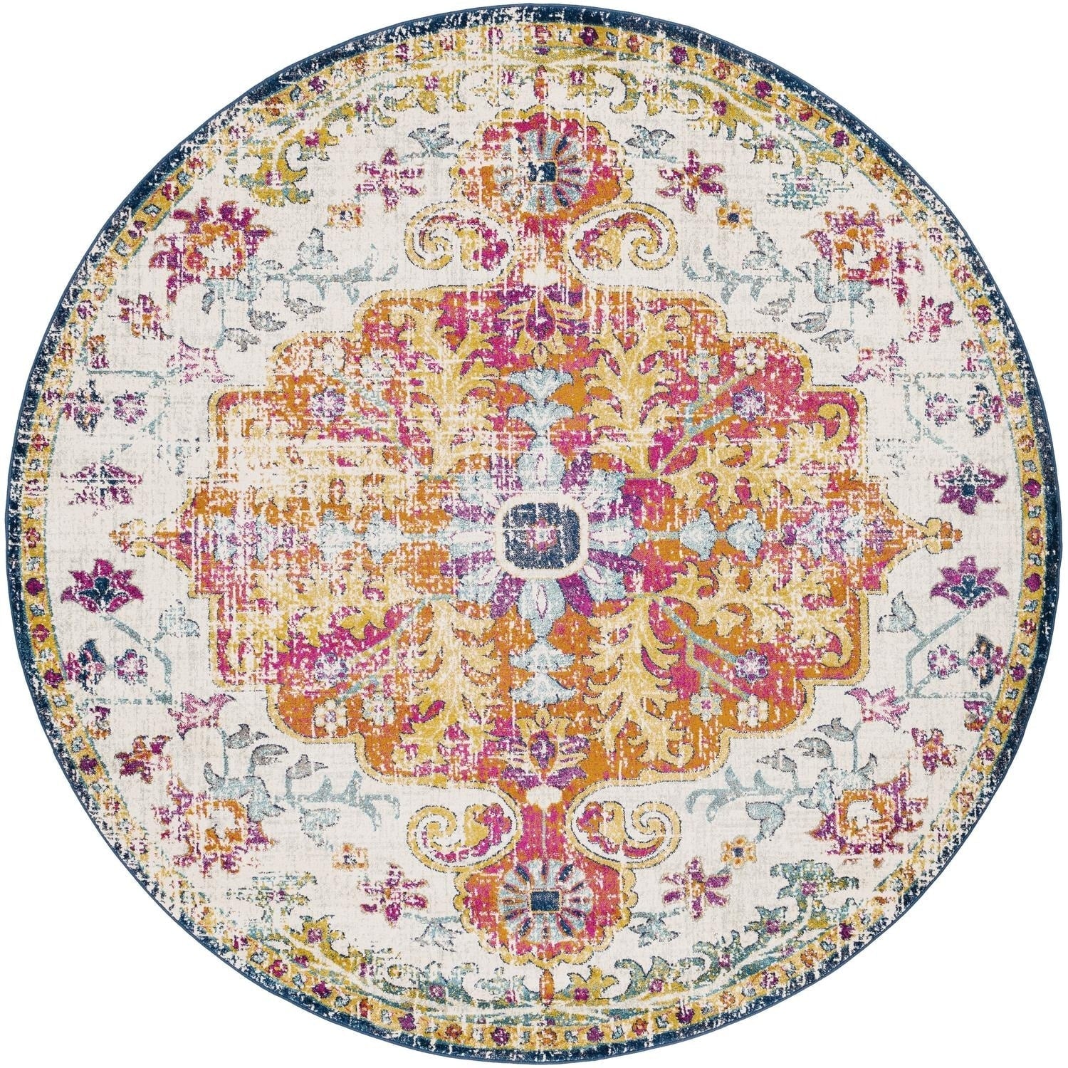 Tapis Livabliss Harput à médaillon traditionnel revisité