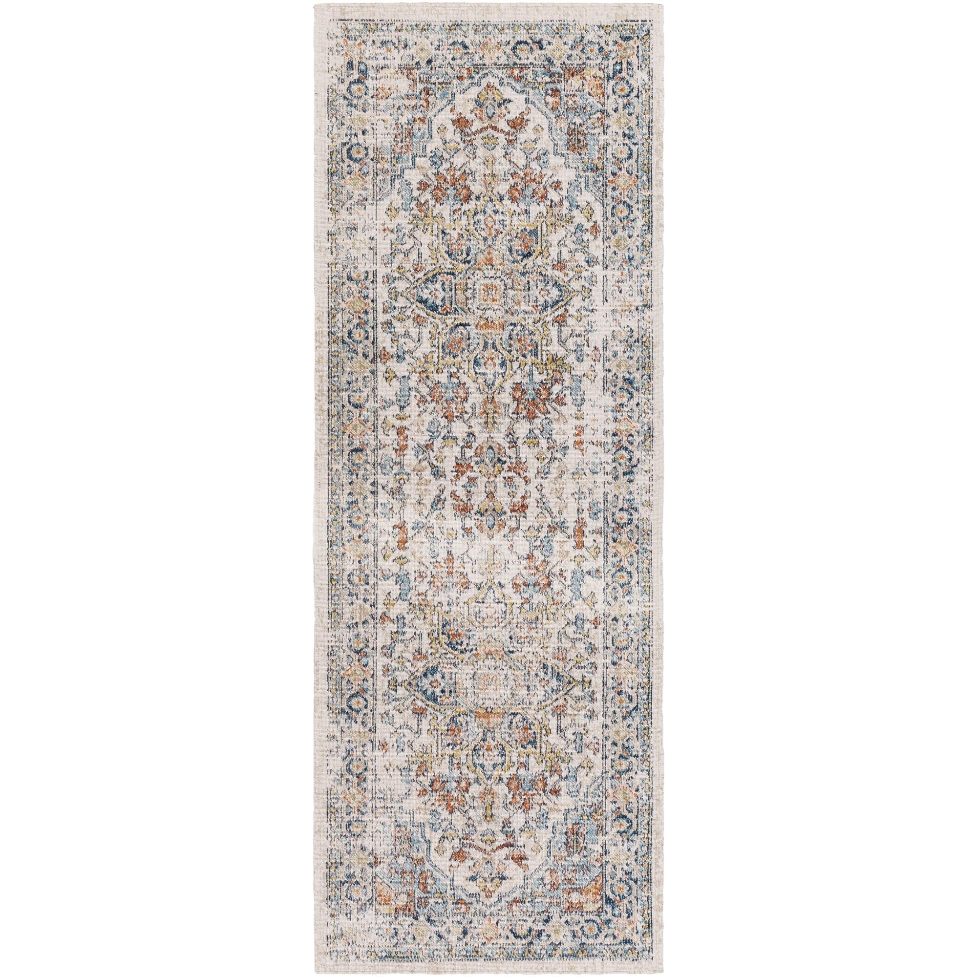 Livabliss Huntington Beach Updated Traditional Medallion Outdoor Area Rug