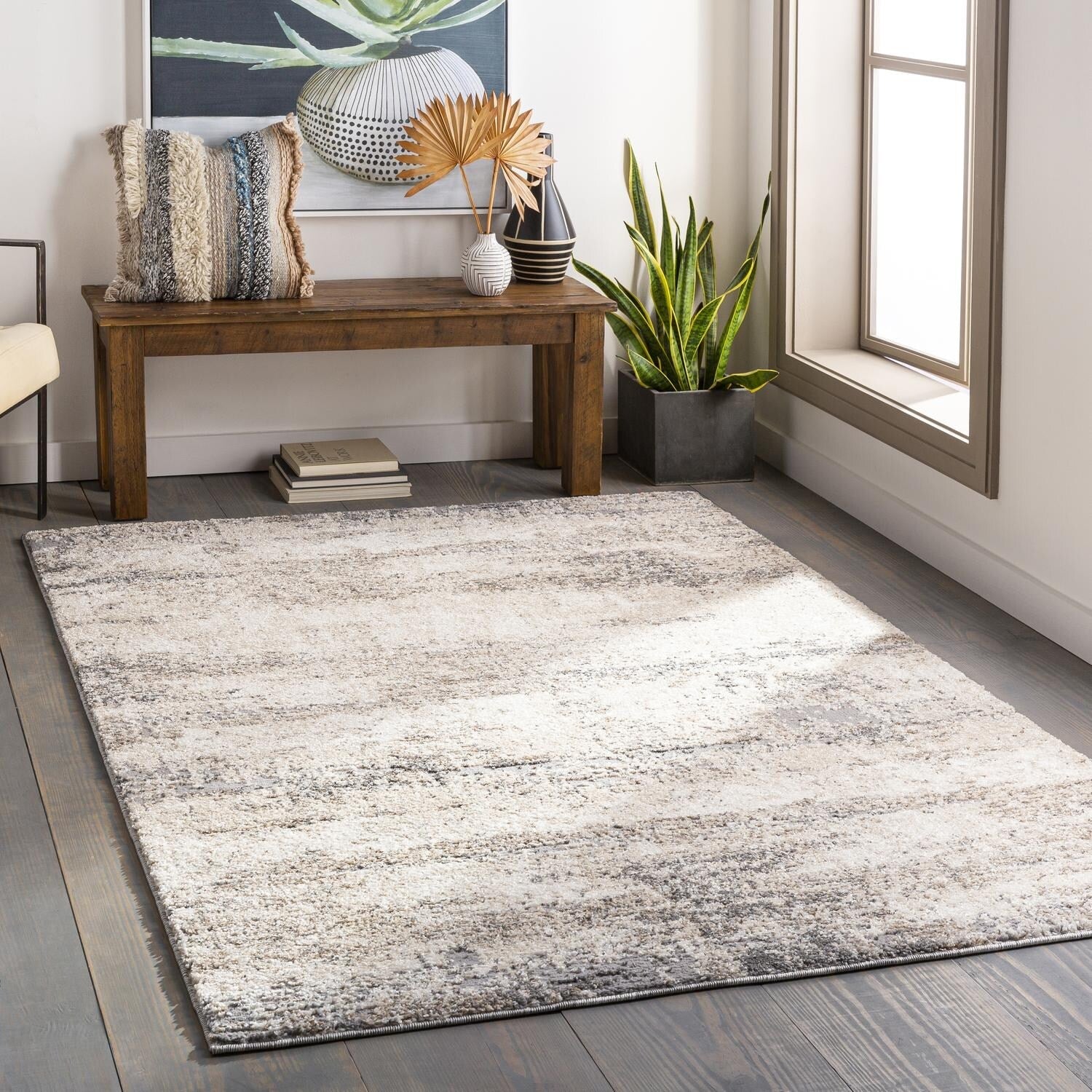 Tapis de sol moderne vieilli Livabliss Oskar