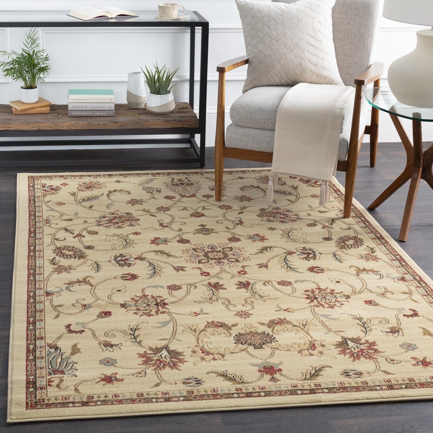 Tapis oriental traditionnel revisité Livabliss Riley