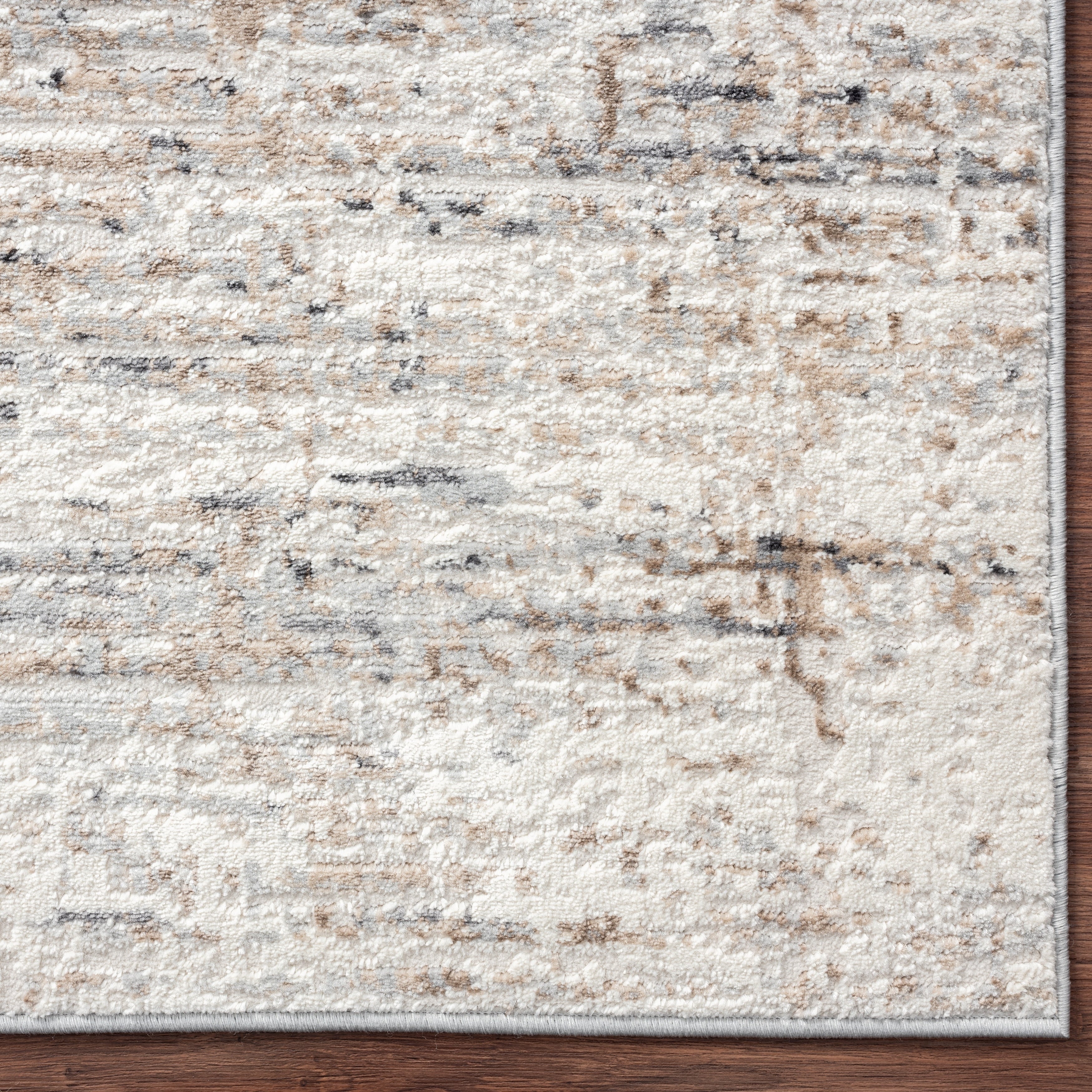 Tapis Lumina à poils longs et courts, style moderne et contemporain, motif abstrait.