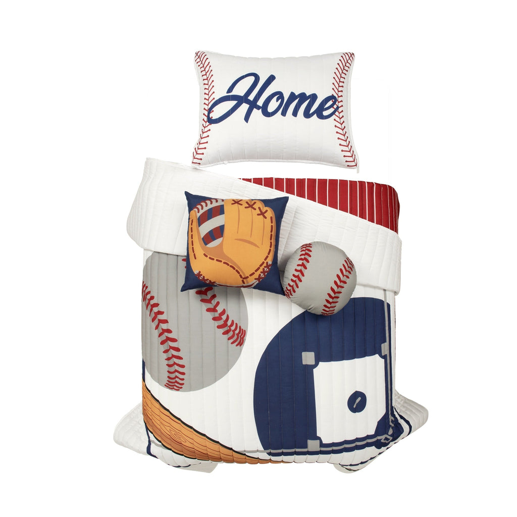 Lush Decor Baseball Game Reversible Oversized Kids Quilt