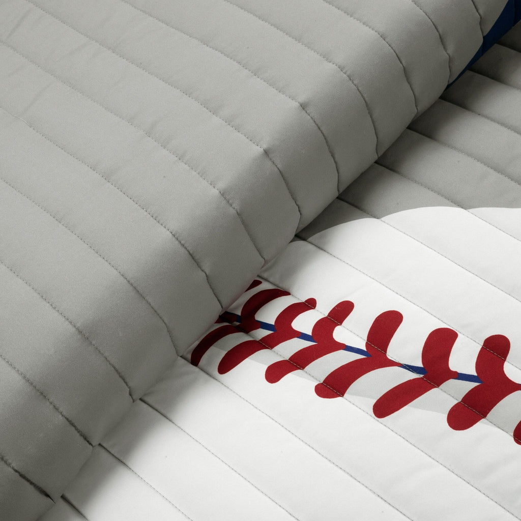 Lush Decor Baseball Game Reversible Oversized Kids Quilt