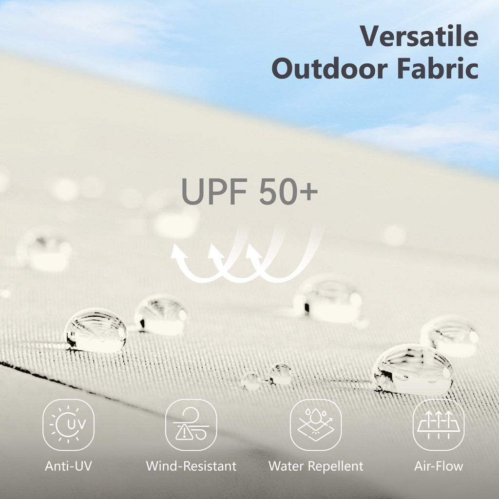 MAISON ARTS 13ft Double -Sided Patio Umbrella Extra Large with Crank