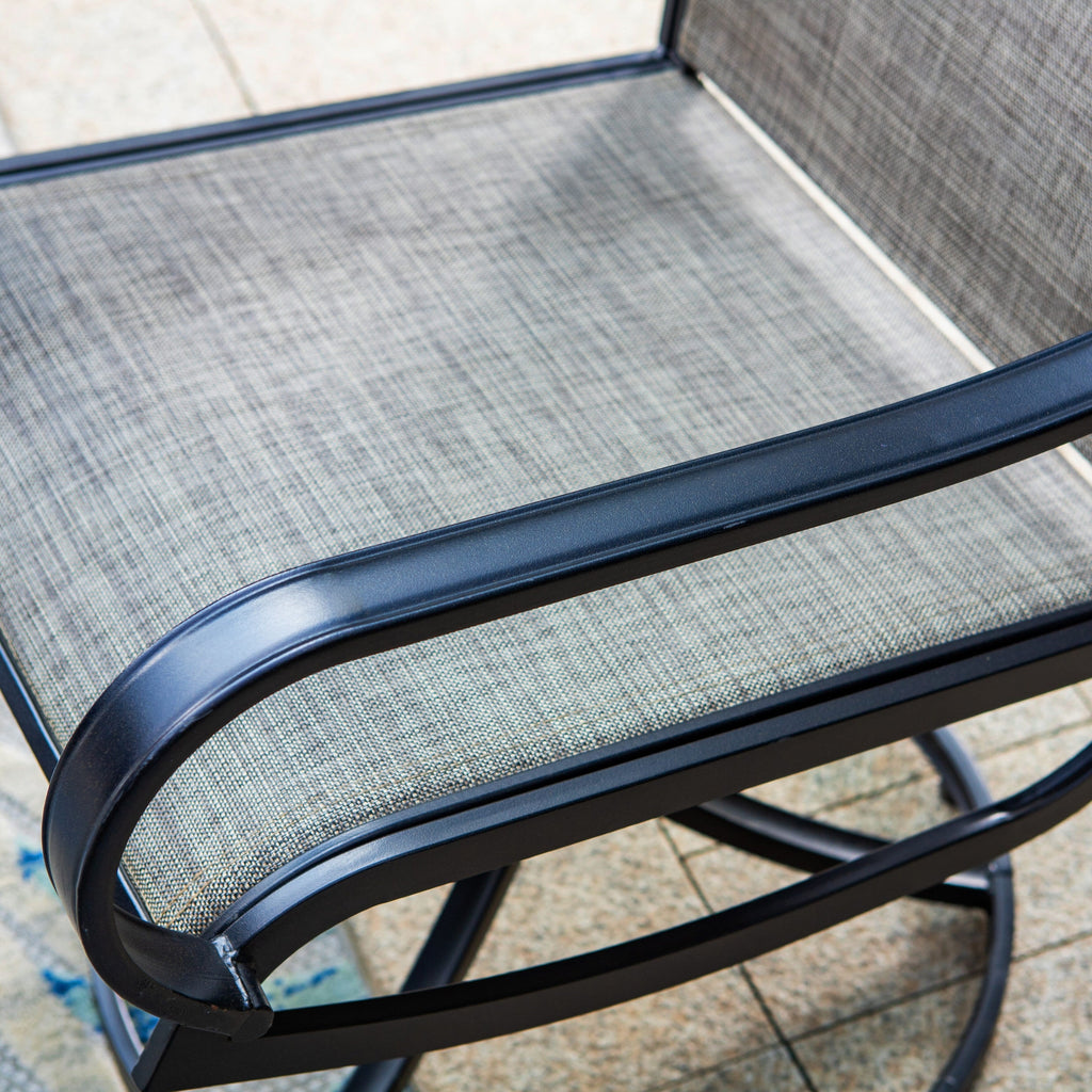 MAISON ARTS 8 PCS Patio Dining Set with 13ft Patio Umbrella