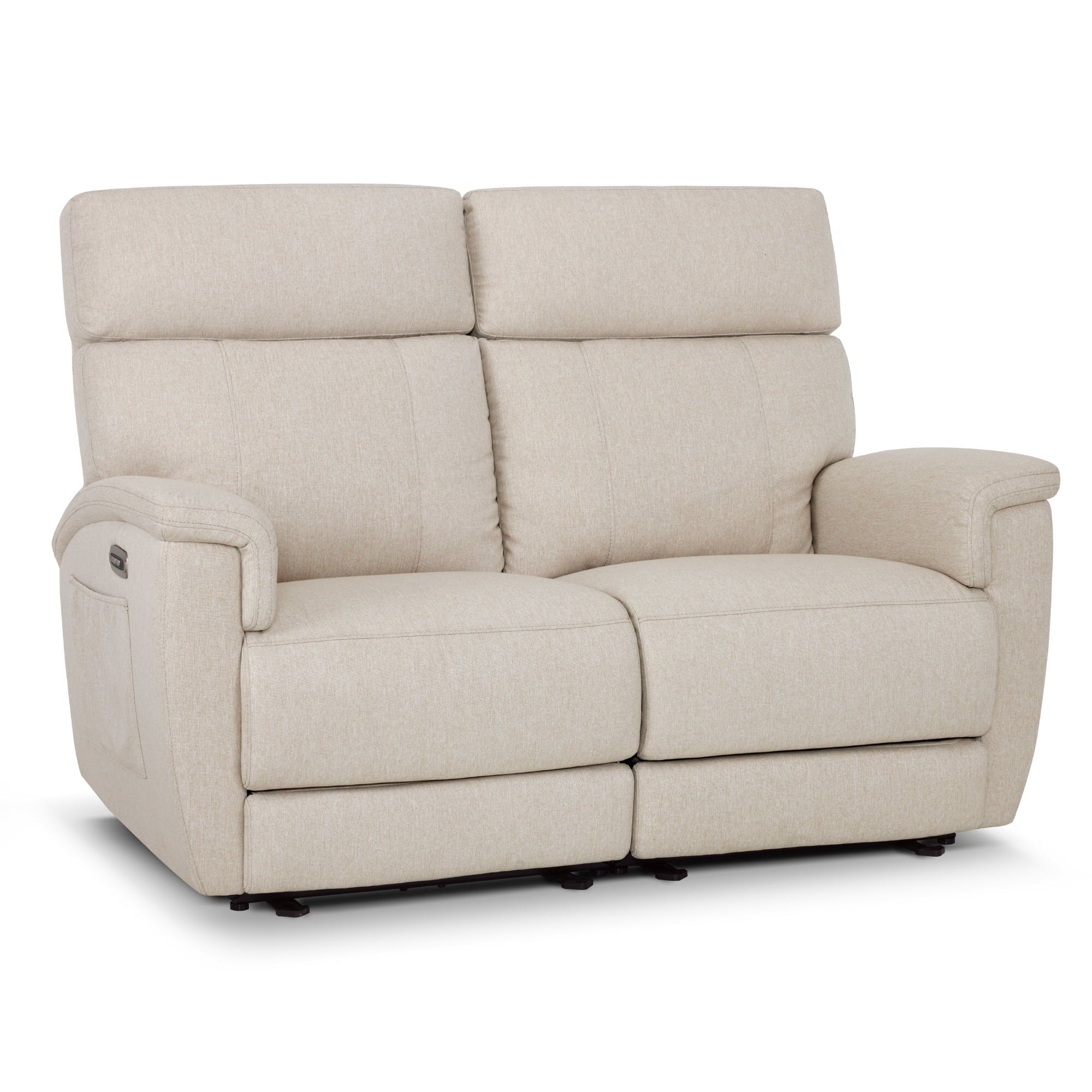 MCombo 60.2 Power Loveseat Recliner Sofa with Massage and Dual Heating, Adjustable Headrest, USB & Type C Port, Fabric