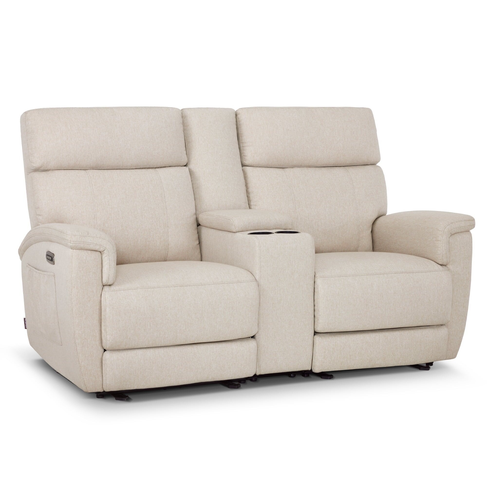MCombo 60.2 Power Loveseat Recliner Sofa with Massage and Dual Heating, Adjustable Headrest, USB & Type C Port, Fabric