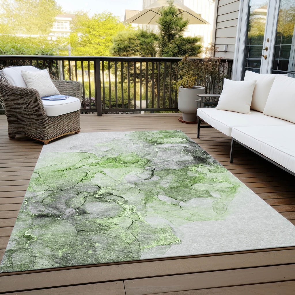 Tapis Chantille abstrait lavable en machine pour intérieur/extérieur
