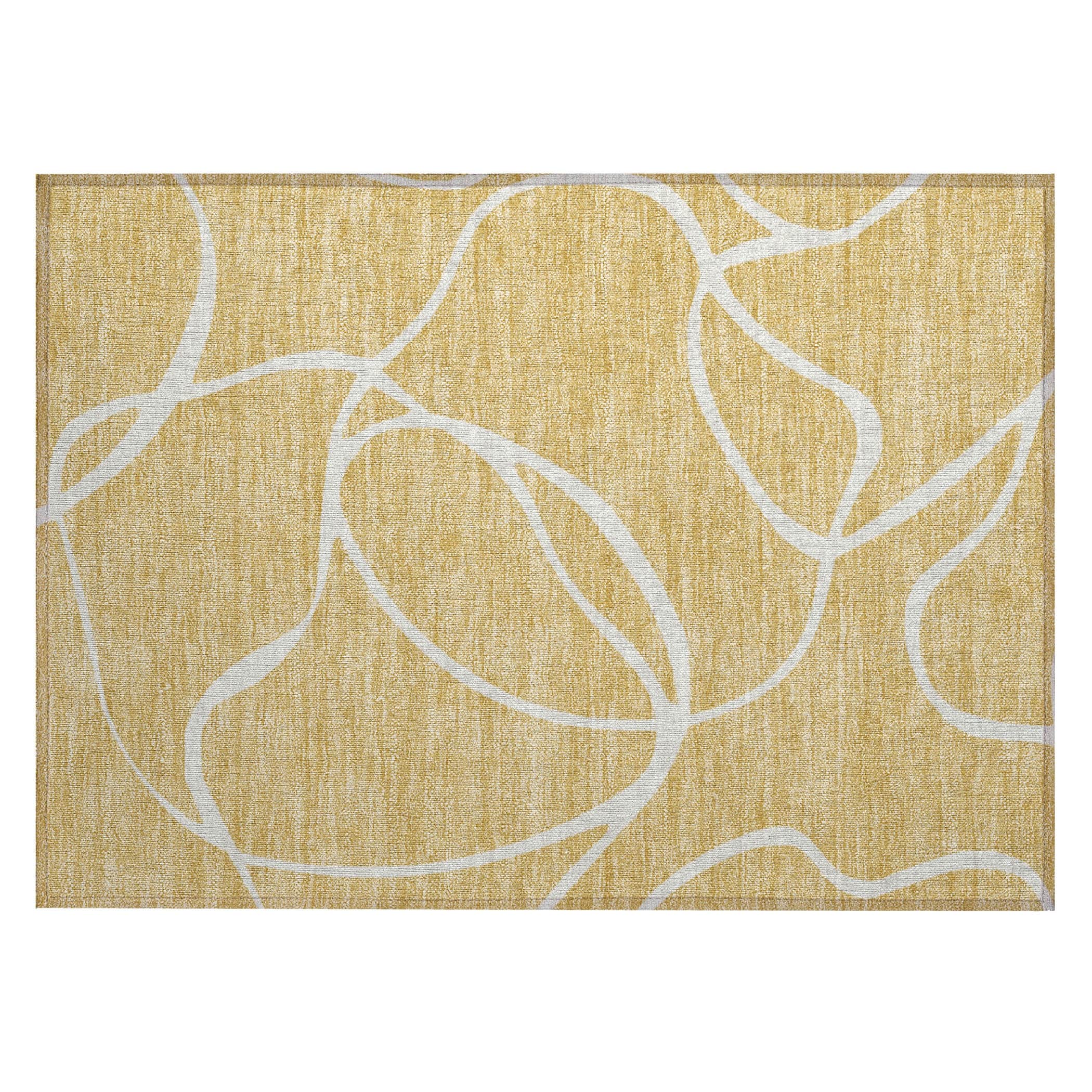 Machine Washable Indoor/ Outdoor Abstract Modern Chantille Rug