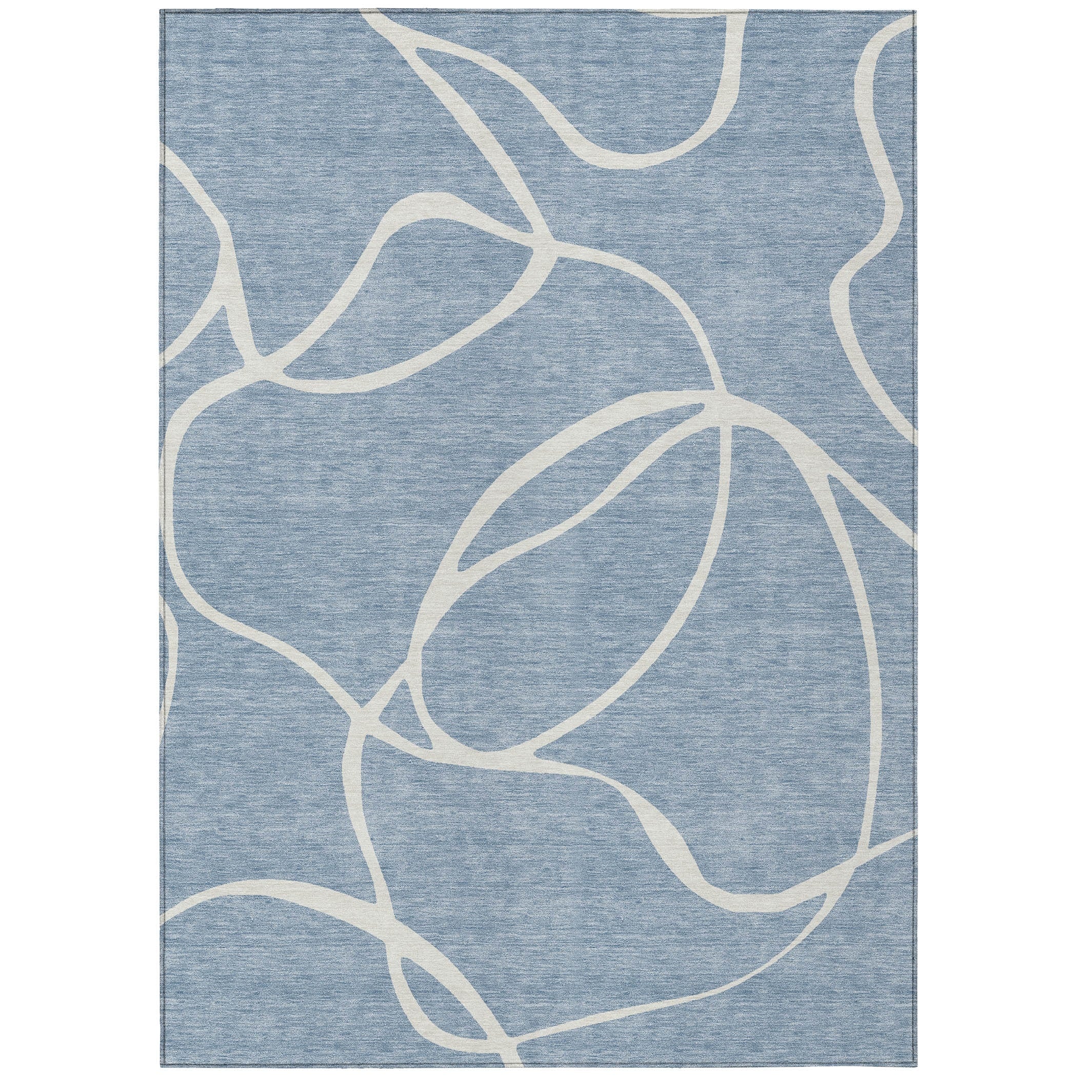 Machine Washable Indoor/ Outdoor Abstract Modern Chantille Rug