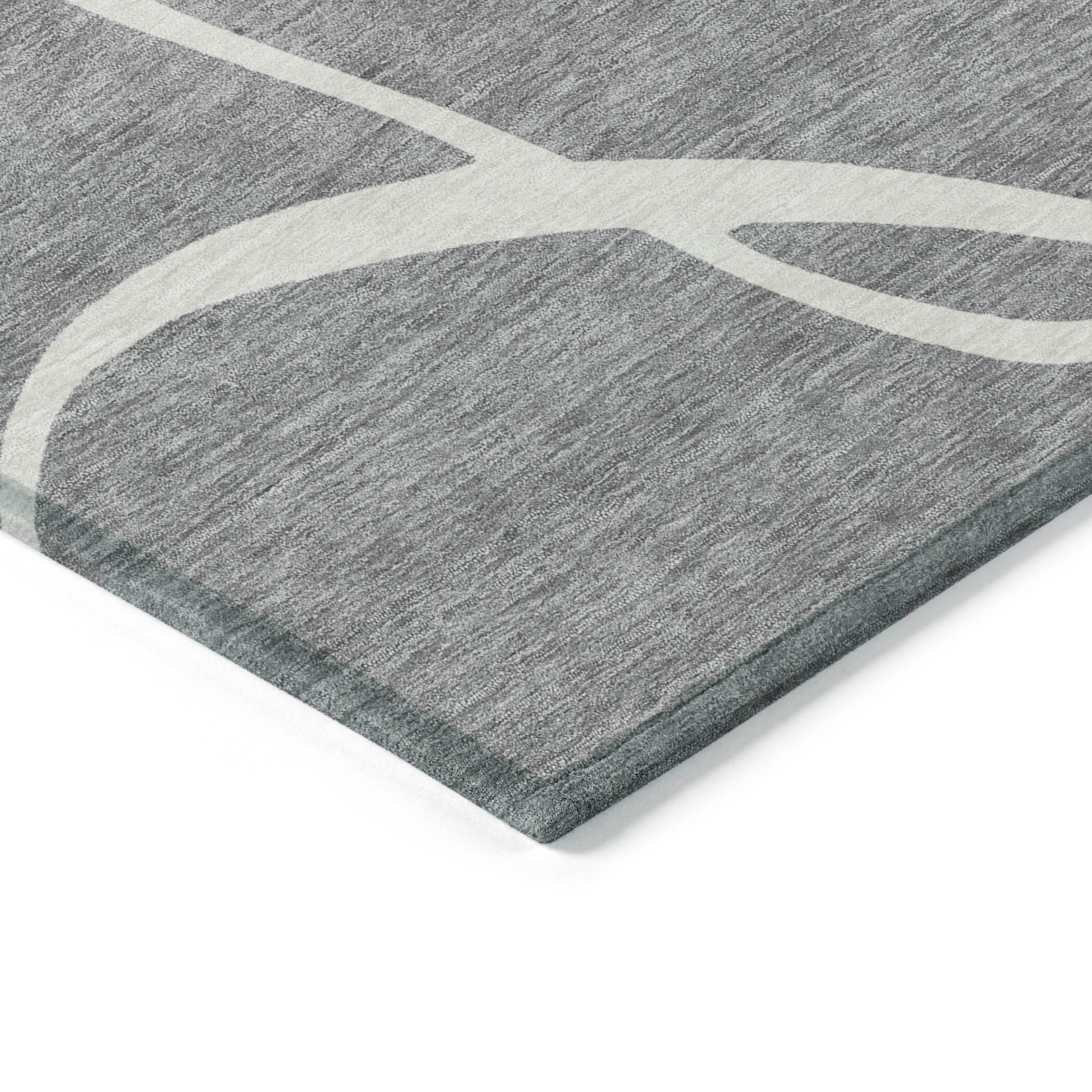 Machine Washable Indoor/ Outdoor Abstract Modern Chantille Rug