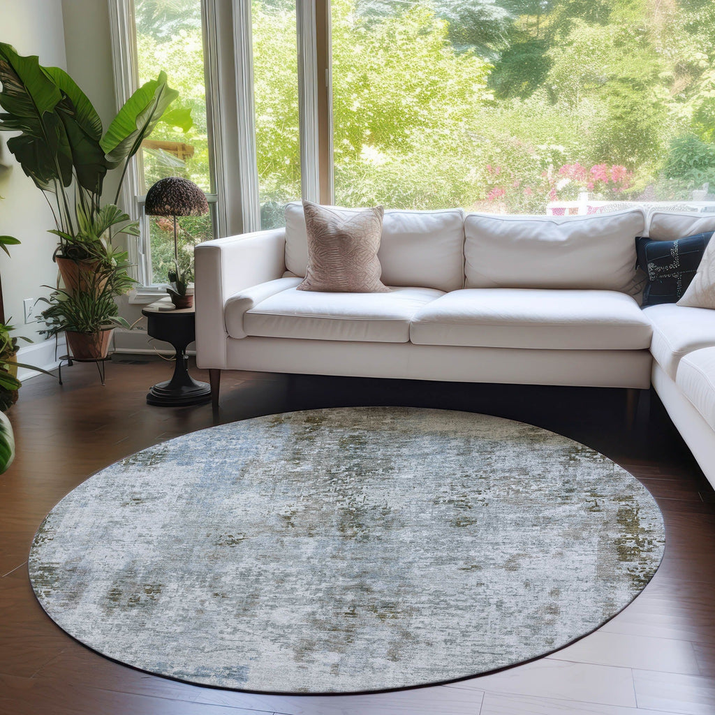 Tapis Chantille abstrait moderne lavable en machine pour intérieur/extérieur