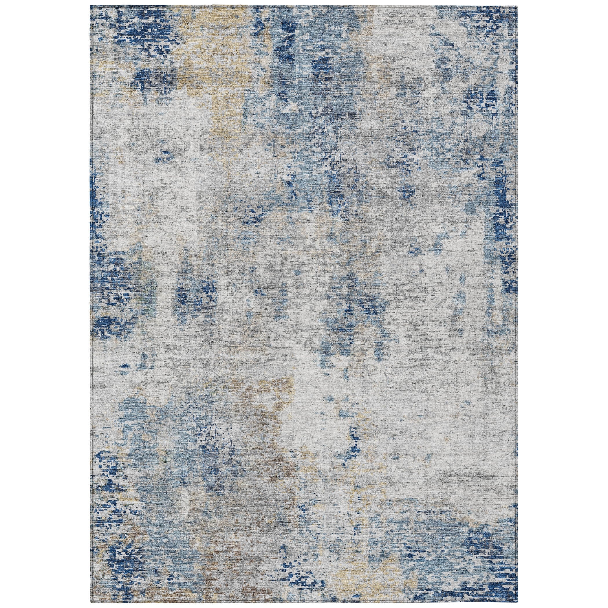 Machine Washable Indoor/ Outdoor Chantille Abstract Modern Rug